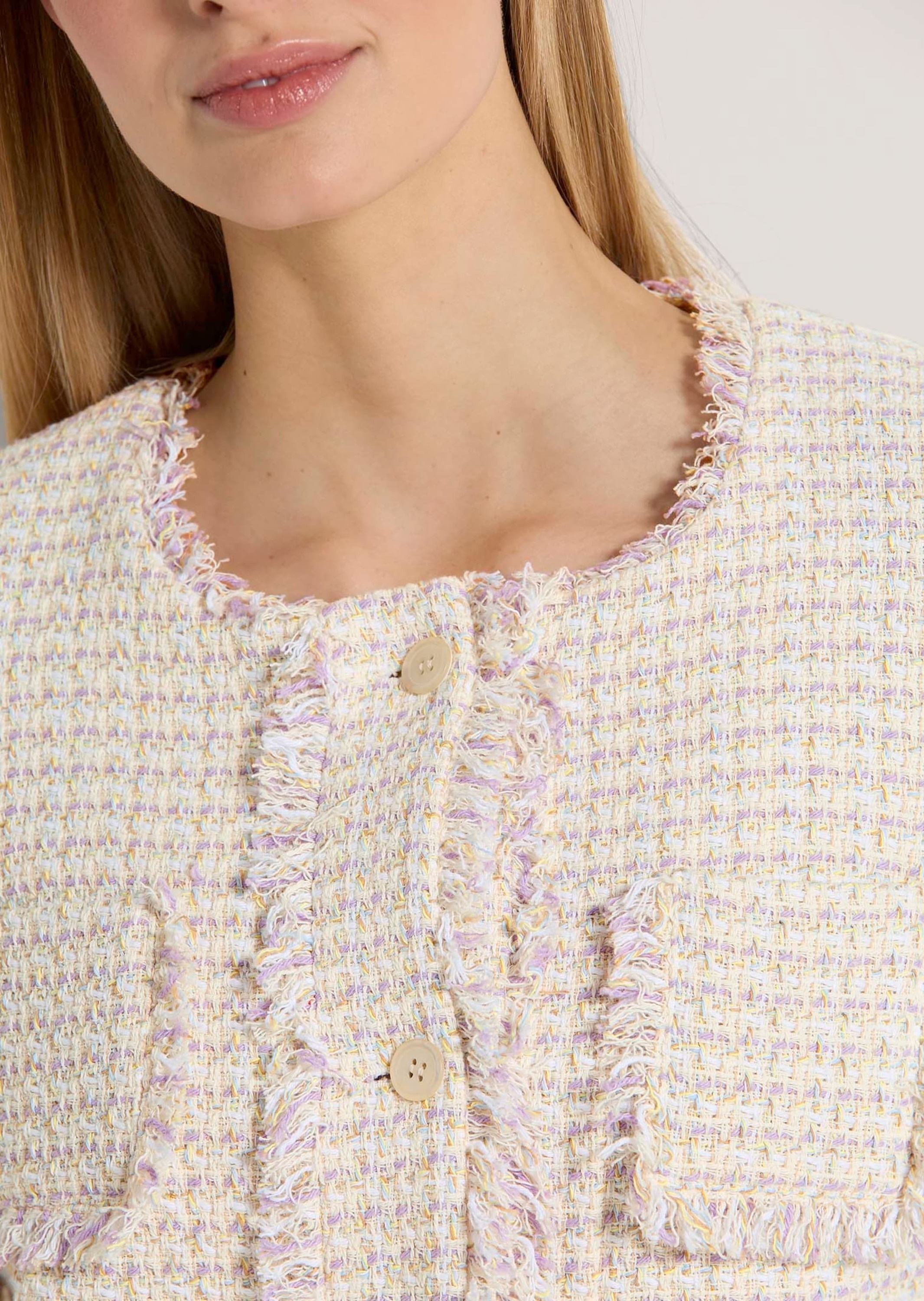 MADELEINE Jerseyblazer »Blazer Kurzer Bouclé-Blazer«