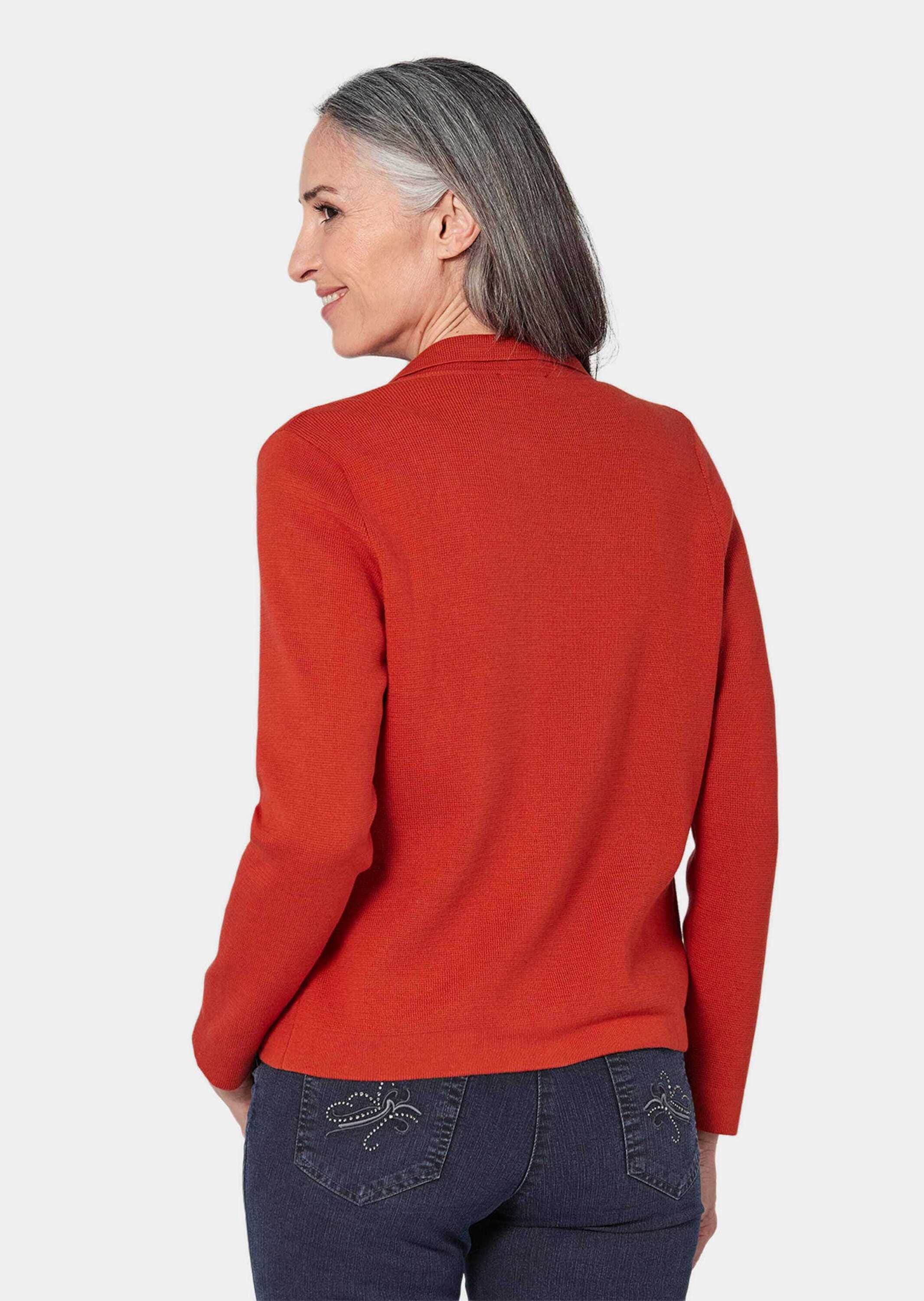 GOLDNER Strickjacke »Strickjacke Strickjacke in Jeans Optik«