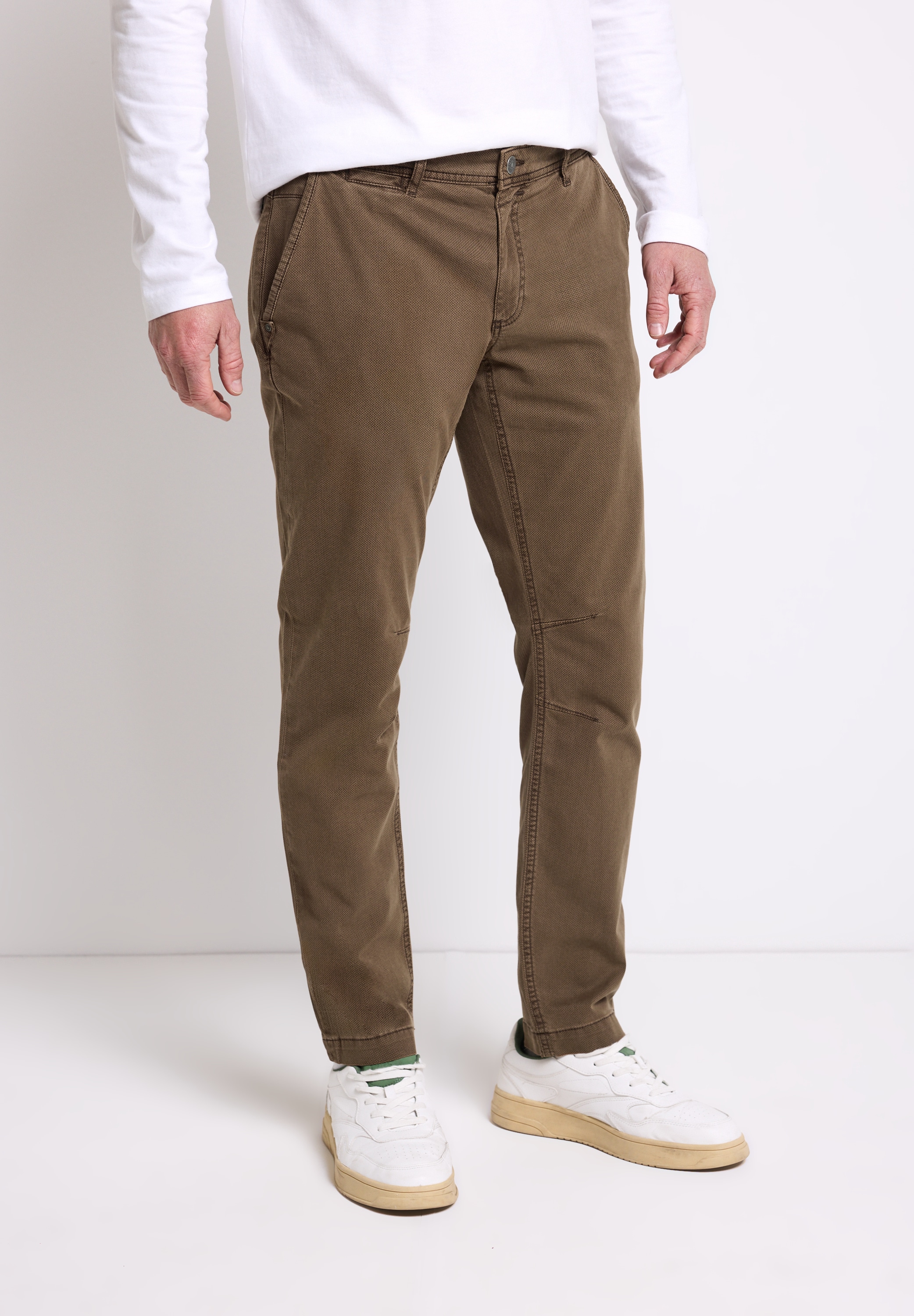 STREET ONE MEN Chinohose aus Baumwolle mit Stretchanteil günstig online kaufen
