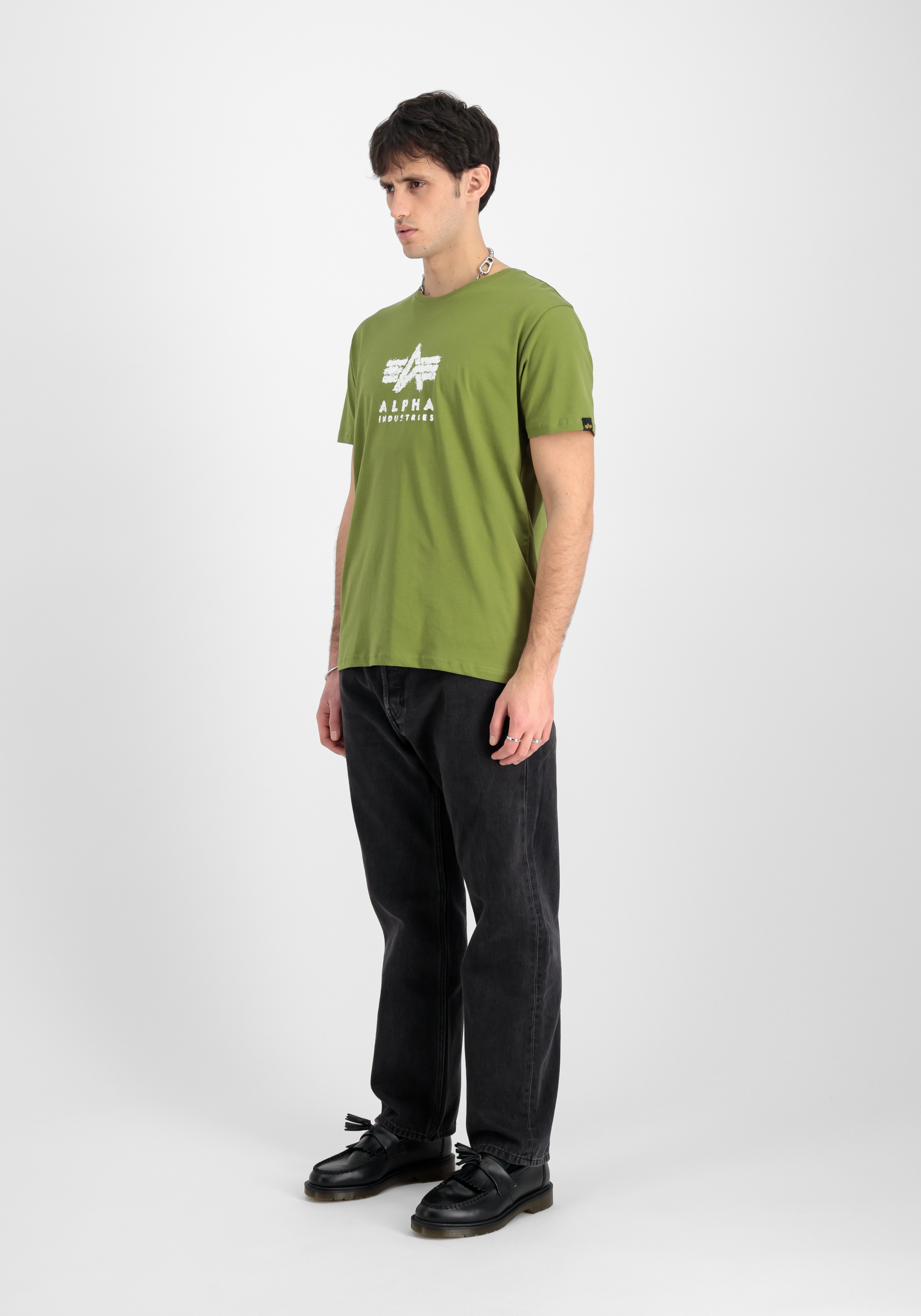 Thumbnail - Alpha Industries T-Shirt "Alpha Industries Men - T-Shirts Grunge Logo T-Shirt"
