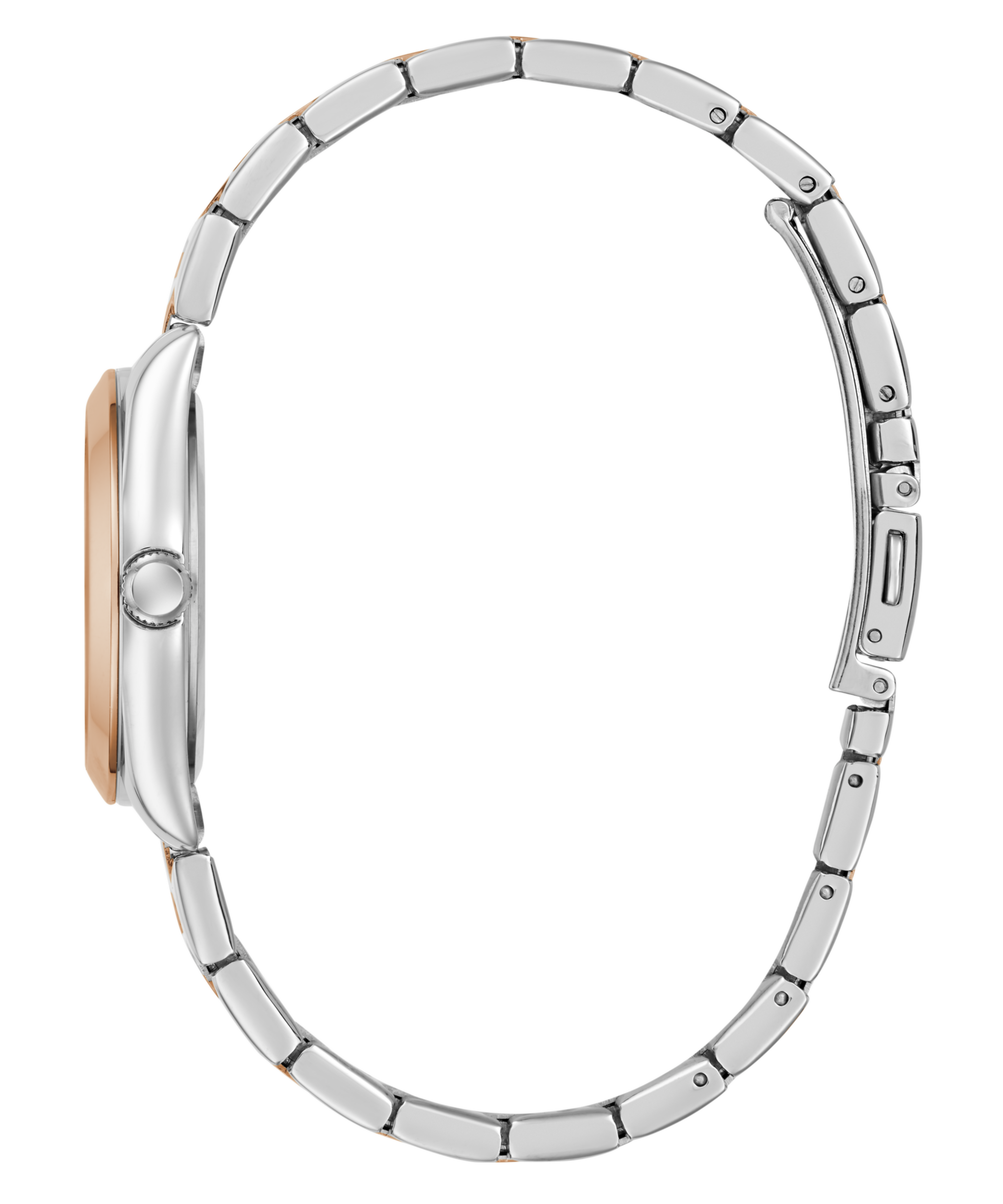 Guess Quarzuhr »ALICE« Armbanduhr, Damenuhr, Edelstahlarmband, Datum, Kristallglas