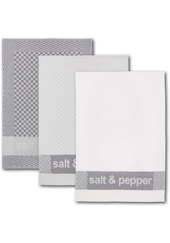 Dyckhoff Geschirrtuch »salt & pepper« (Set 6 tl...