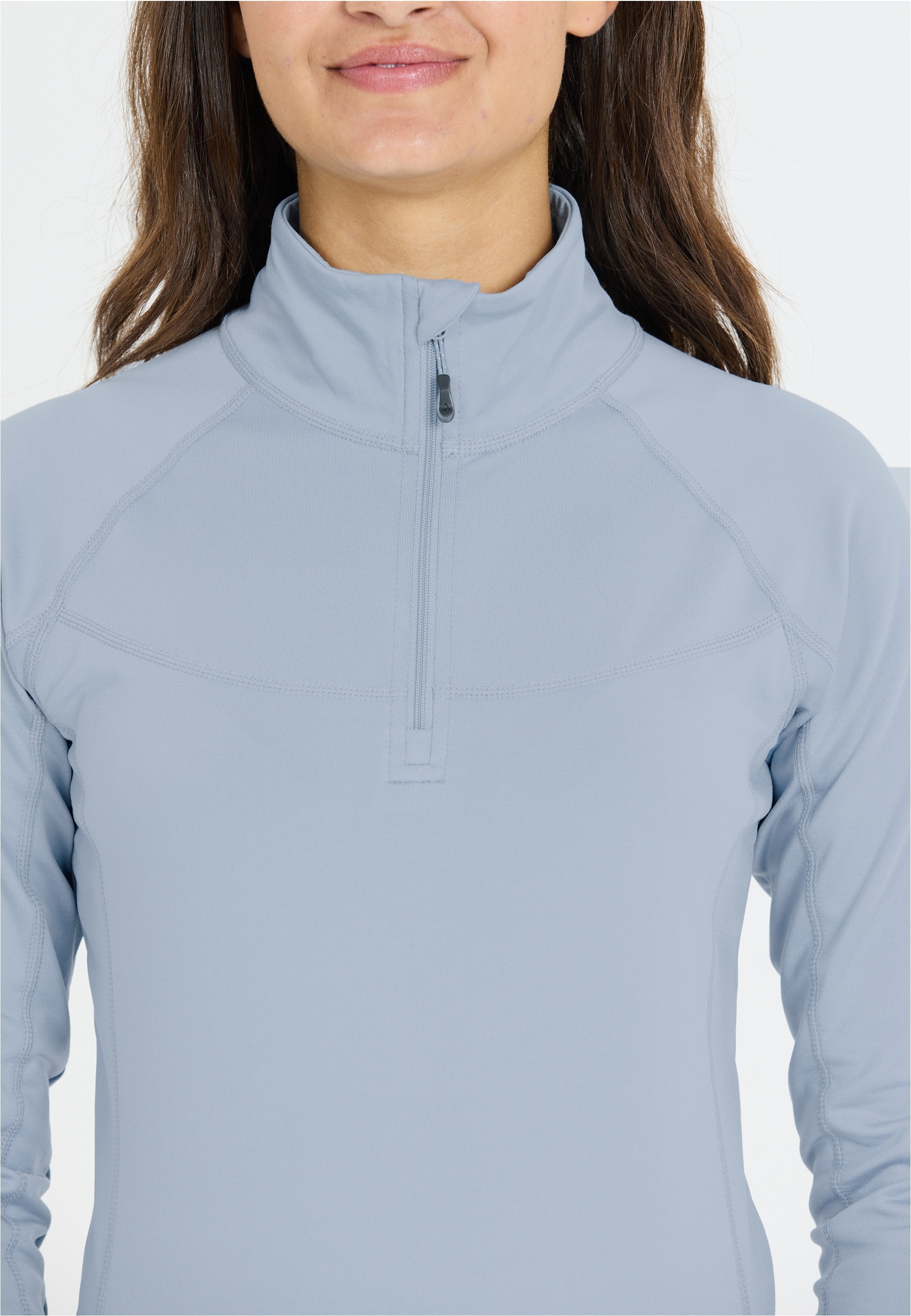 WHISTLER Langarmshirt »Blume« 1 Stk. mit Reißverschluss und Stehkragen