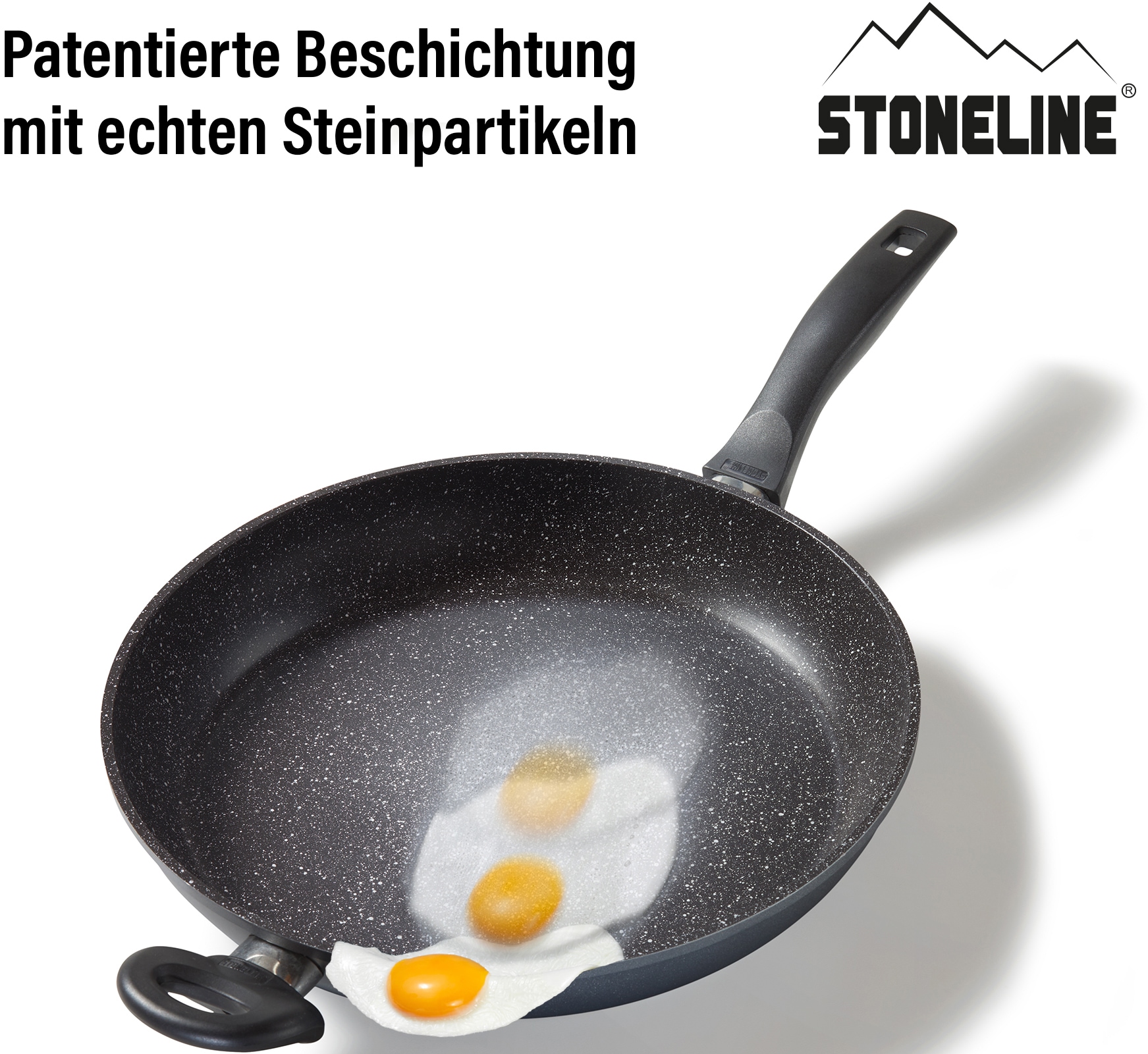 mit | STONELINE Bratpfanne (1-tlg.) echten Steinpartikeln! BAUR