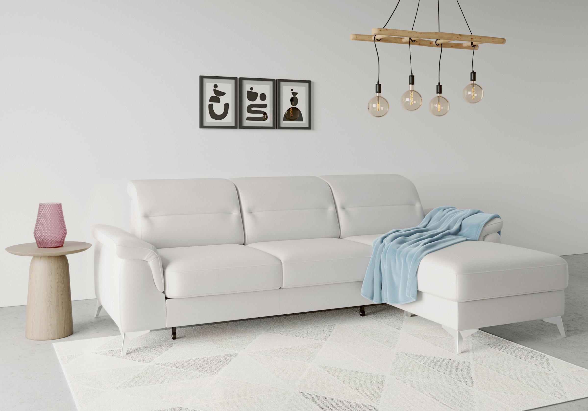 sit&more Ecksofa "Sinatra L-Form", mit Recamiere, optinal mit Kopfteilverst günstig online kaufen