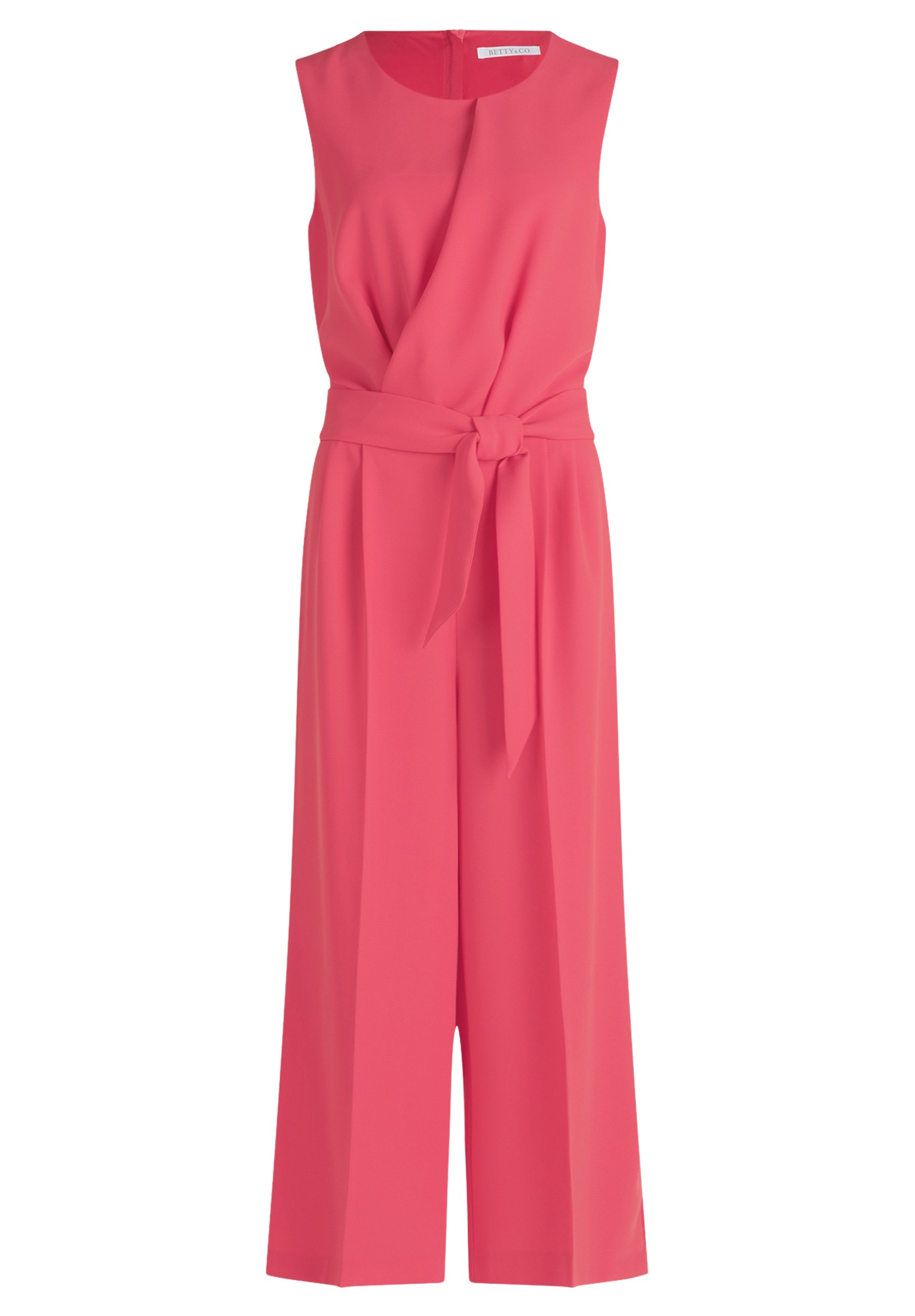 Betty&Co Overall »Betty & Co Jumpsuit ohne Arm«, (1 tlg.), Falten