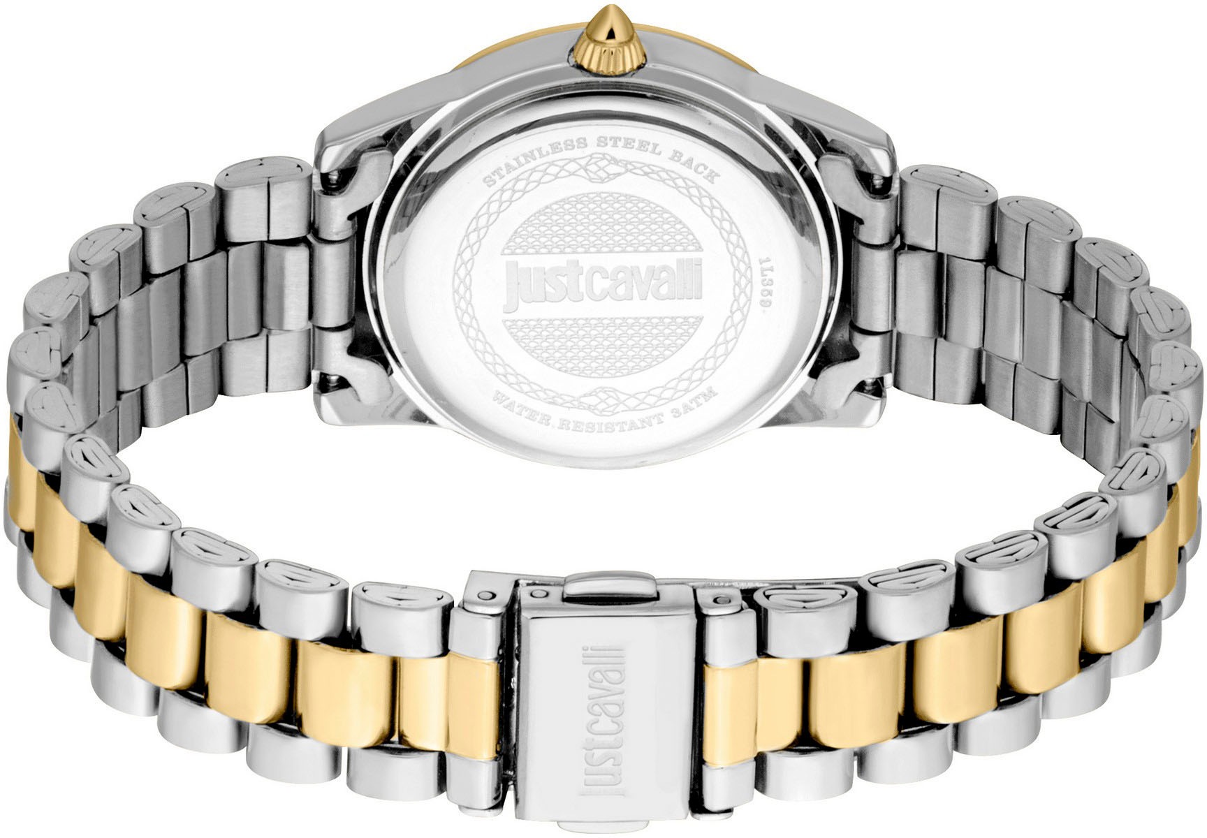 Just Cavalli Time Quarzuhr »Snake«, (Set, 2 tlg., mit passendem Schmuckarmband), Armbanduhr, Damenuhr, Edelstahlarmband, Ideal auch als Geschenk