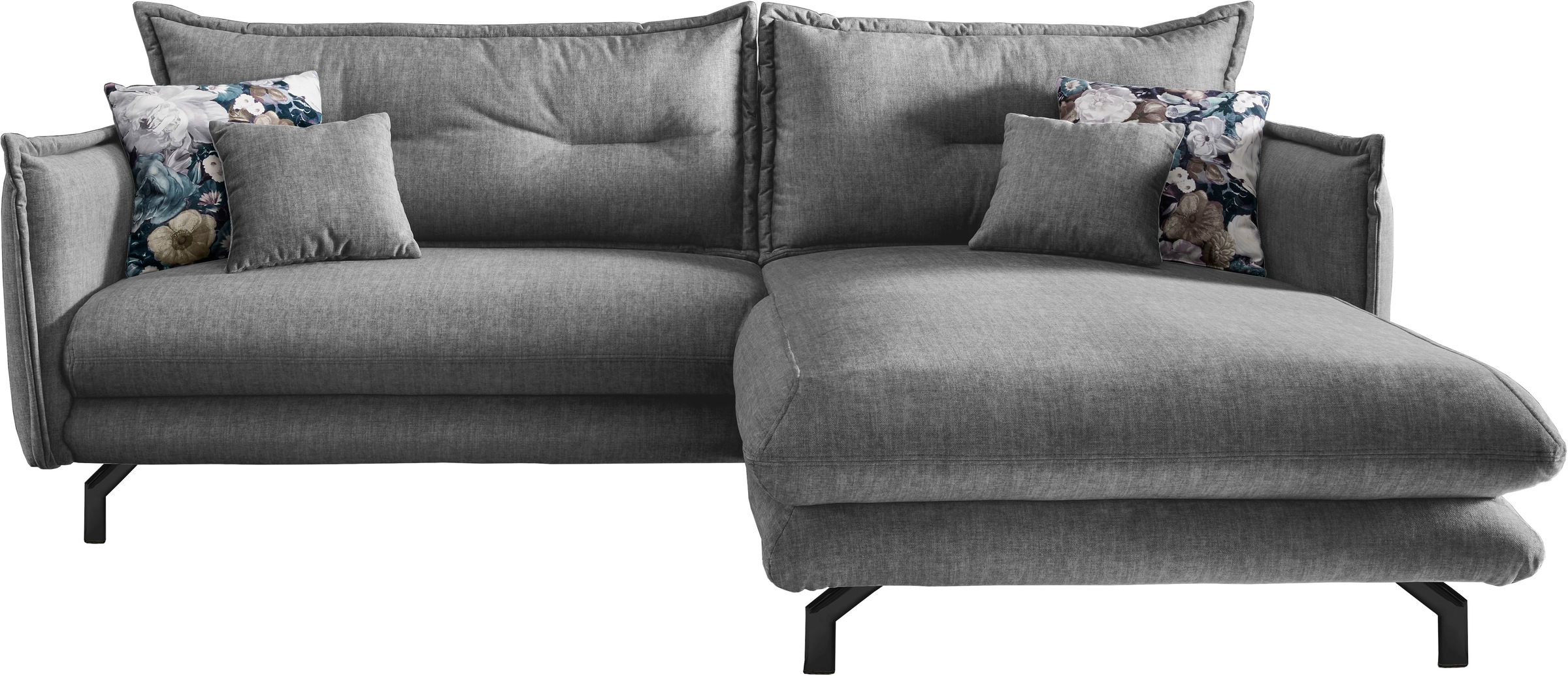 Home affaire Ecksofa "LAVA Breite 255 cm, modern und elegant, aktuelle Kiss günstig online kaufen