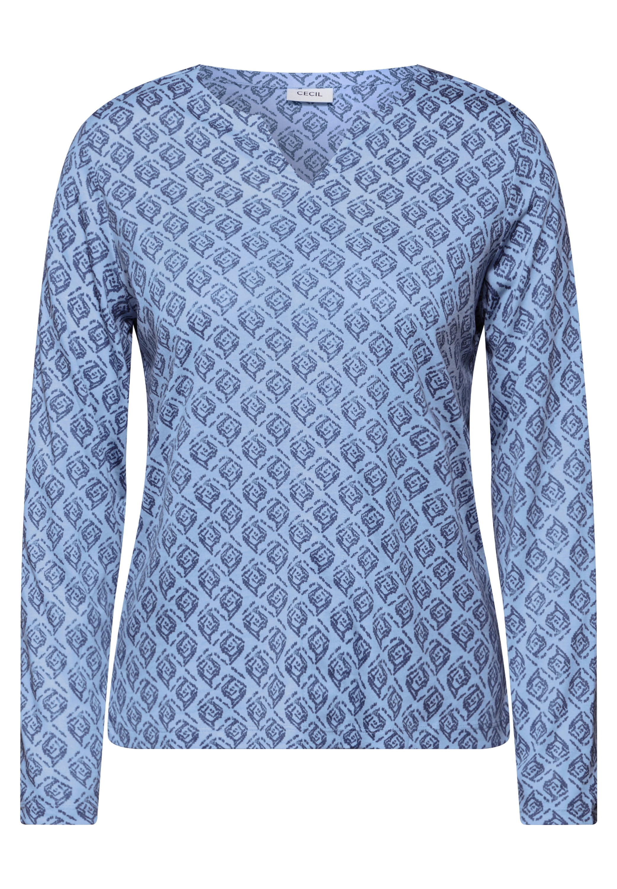 Cecil Langarmshirt, aus softem Materialmix