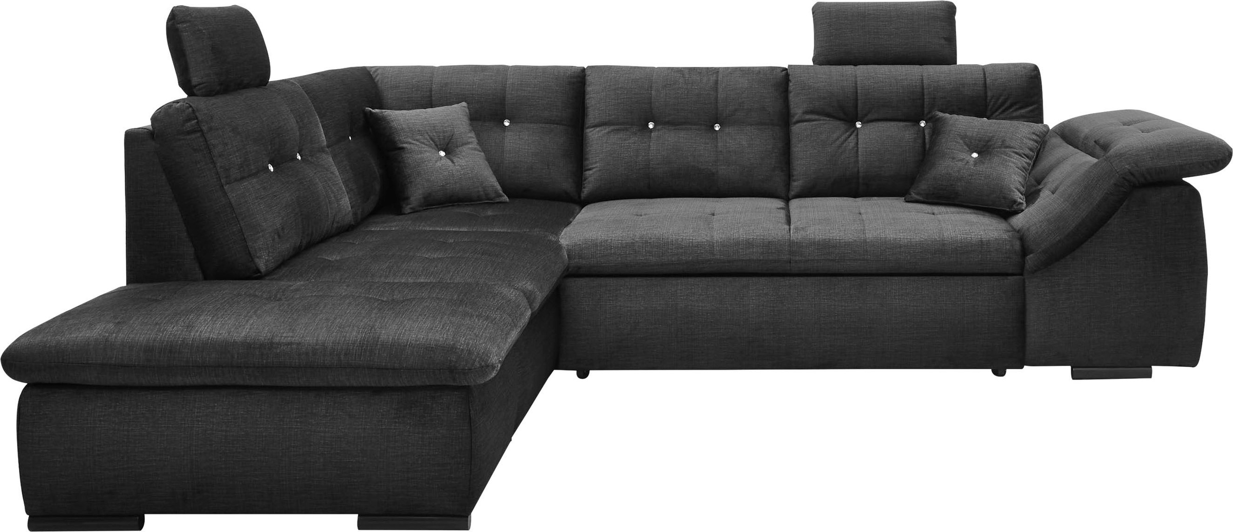 ED EXCITING DESIGN Ecksofa "Bolonia L-Form", mit Bettfunktion, Bettkasten, günstig online kaufen