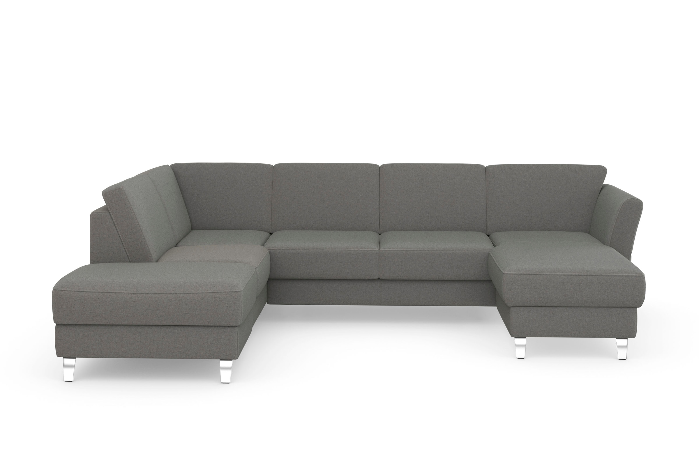 Sofa »Visby U-Form« patogi su miegojimo funkcija ir daiktadėžė frei im Raum stellbar