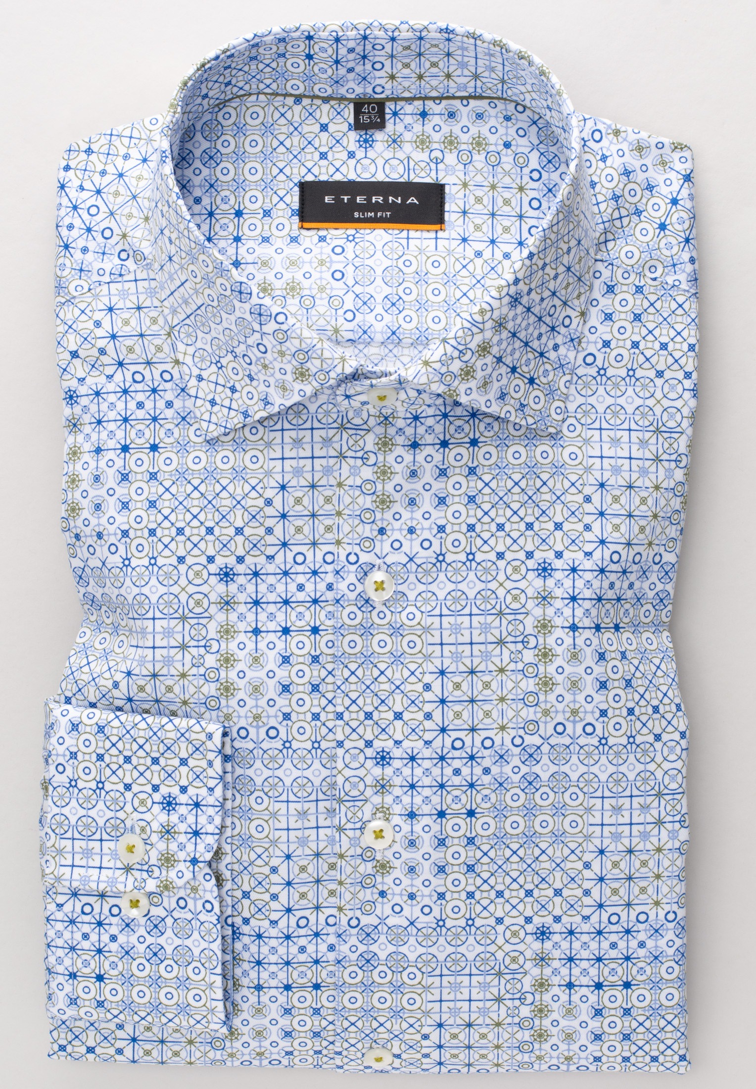 Eterna Langarmhemd »SLIM FIT«, EASY IRON (bügelleicht)