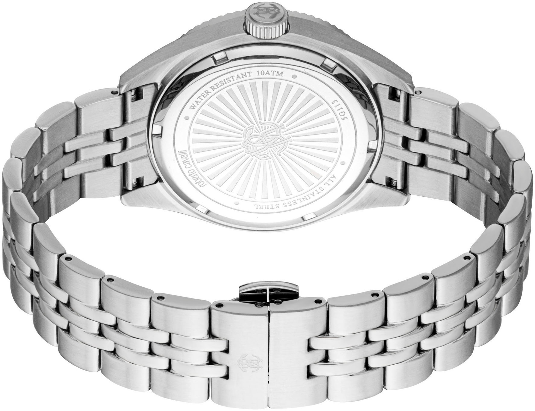 roberto cavalli Quarzuhr »Uomo Classico III«, Armbanduhr, Herrenuhr, Edelstahlarmband, analog, Tag