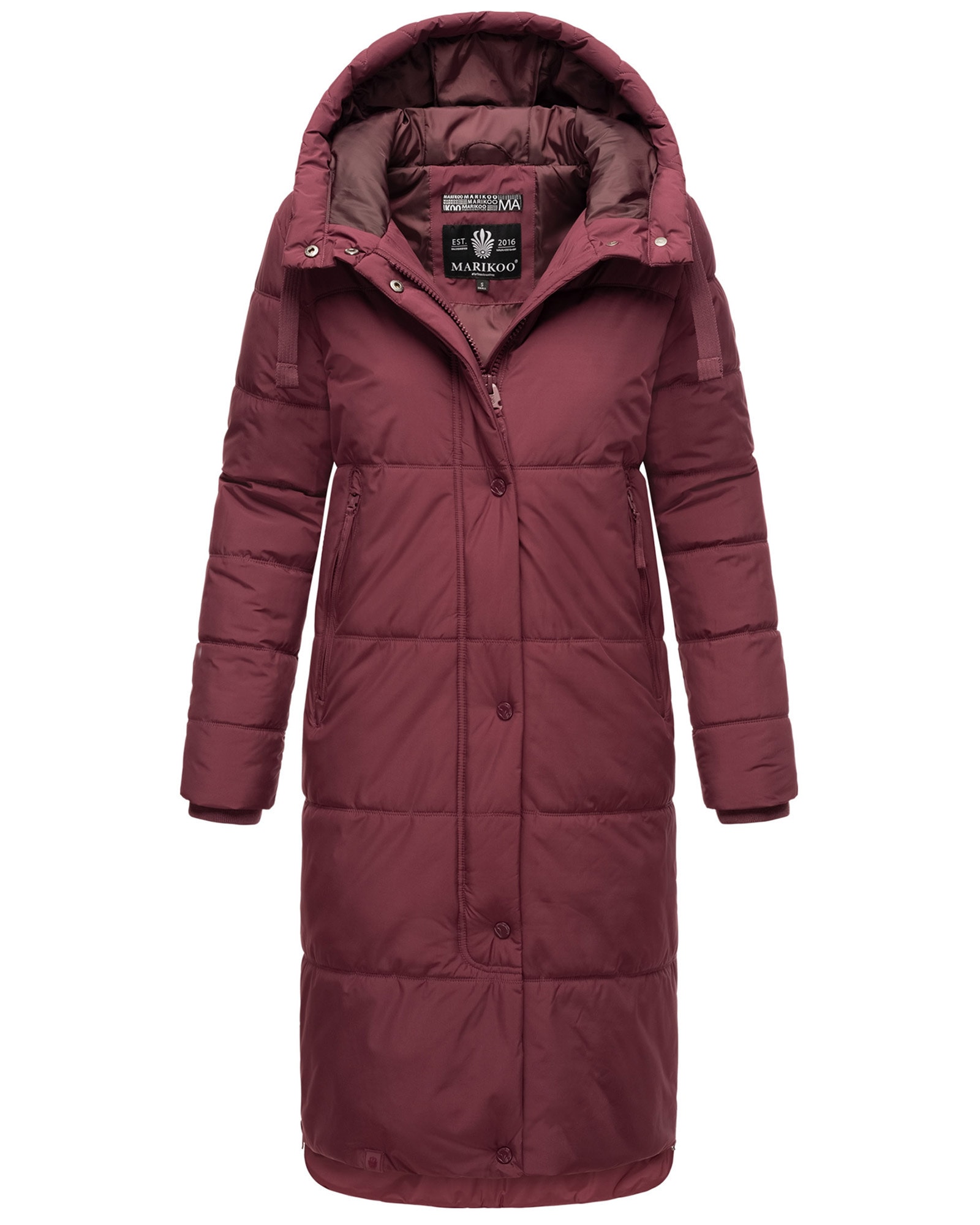 Marikoo Winterjacke »Soranaa«, kaufen mit Kapuze langer BAUR | Mantel für Winter