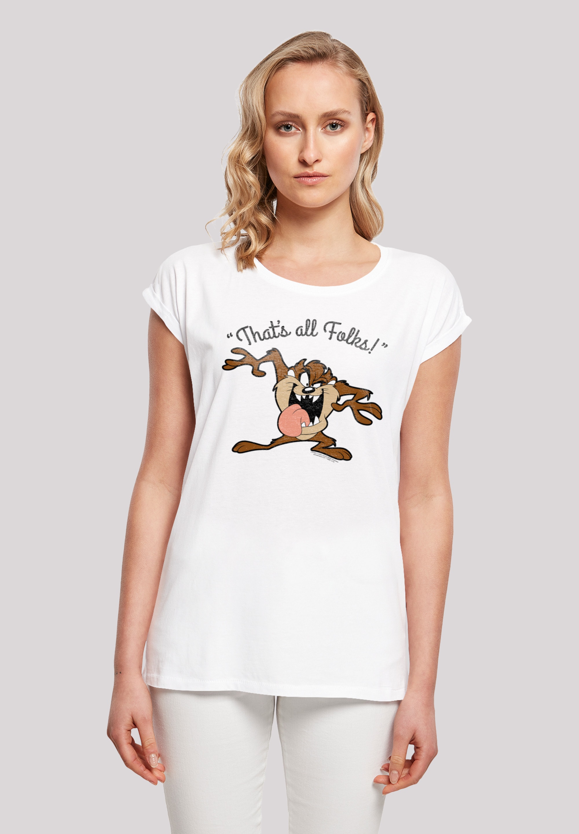 F4NT4STIC T-Shirt "Looney Tunes Taz Thats All Folks", Print günstig online kaufen