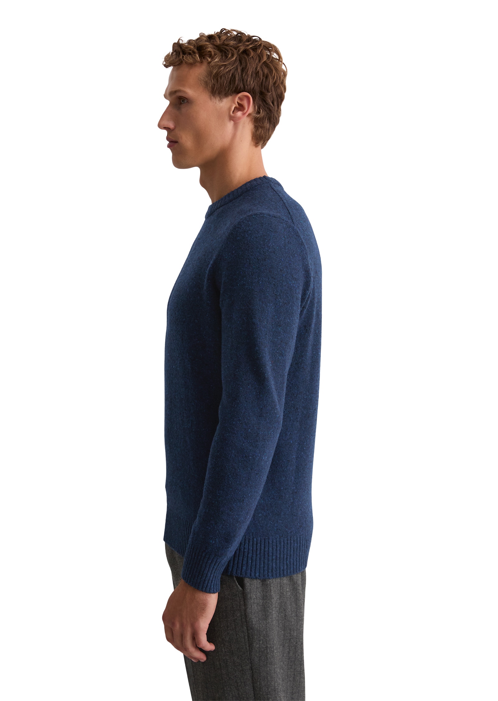 Marc O'Polo Rundhalspullover »aus gesprenkeltem Tweedgarn«