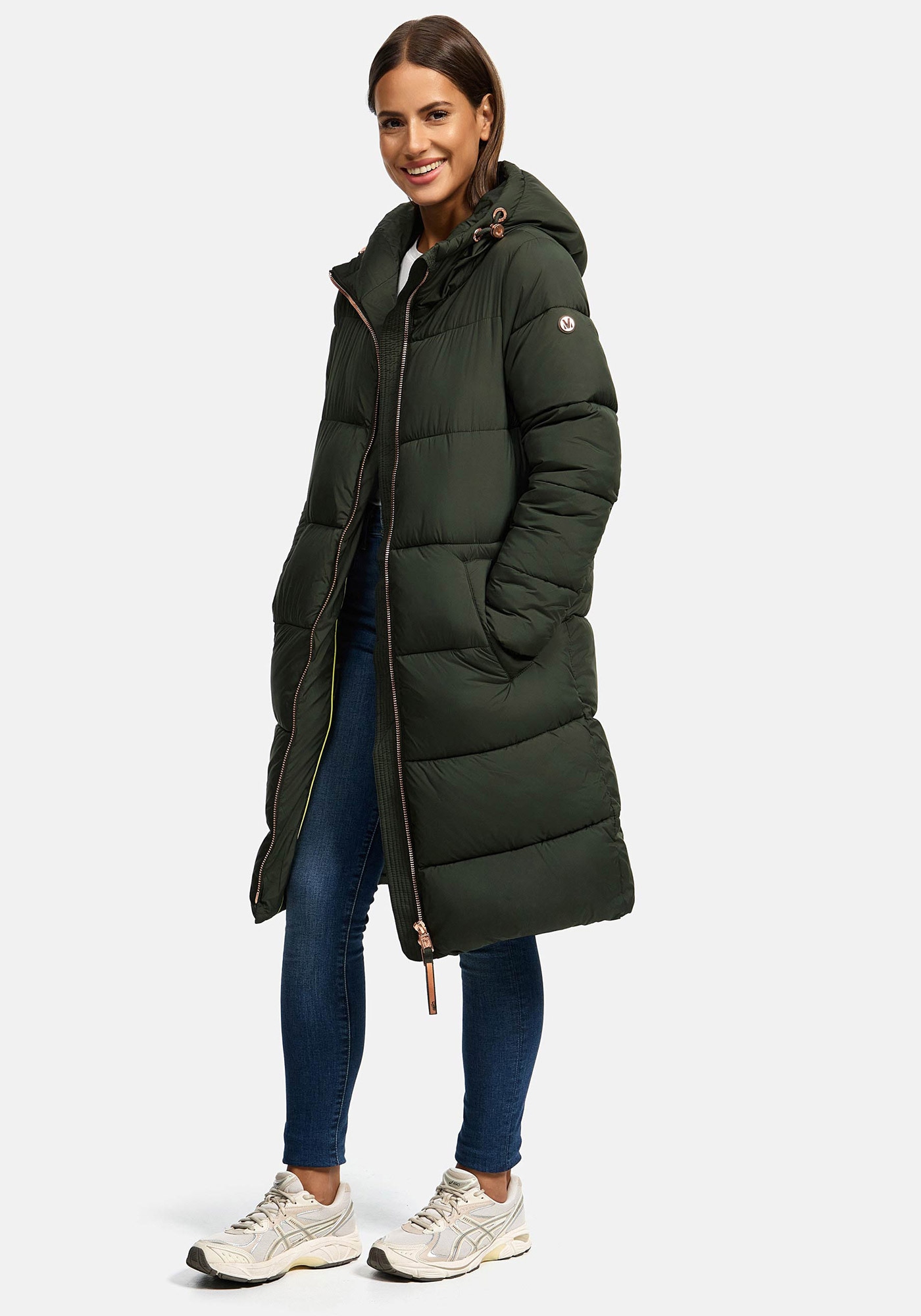 Marikoo Winterjacke »Nomadiaa«, Lange Damen Winterjacke