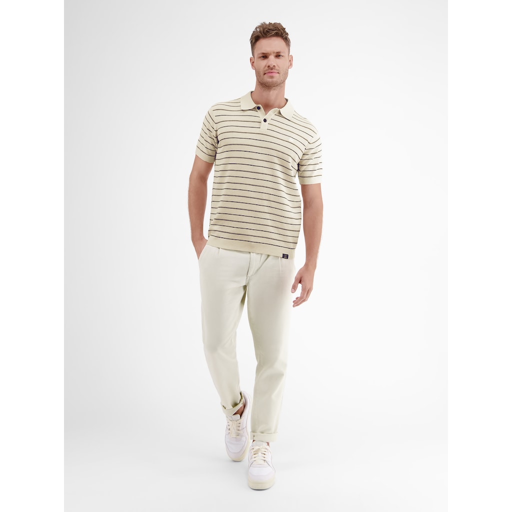 LERROS Poloshirt »LERROS Poloshirt in sommerlich-stylischer Strickoptik«