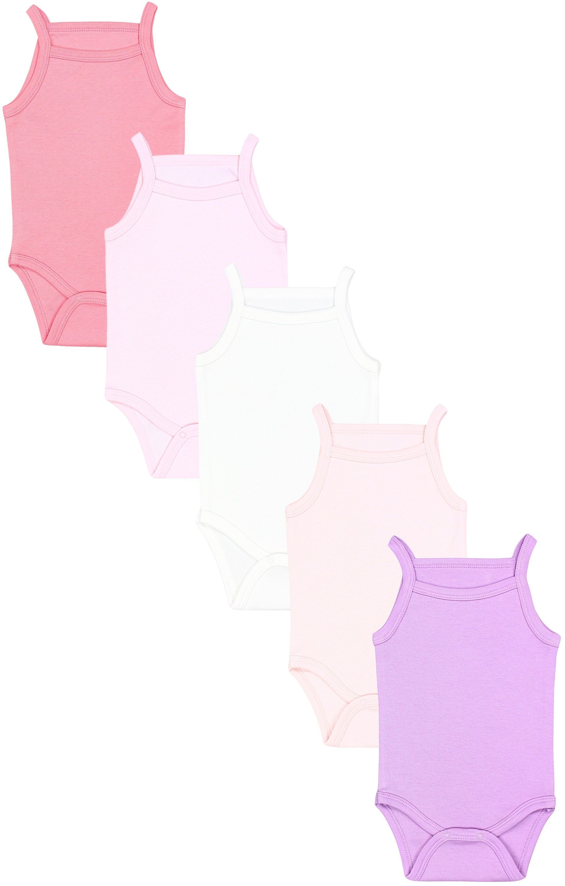 TupTam Body »Body Mädchen Babybody mit Spagettiträger Sommer 5er Pack«