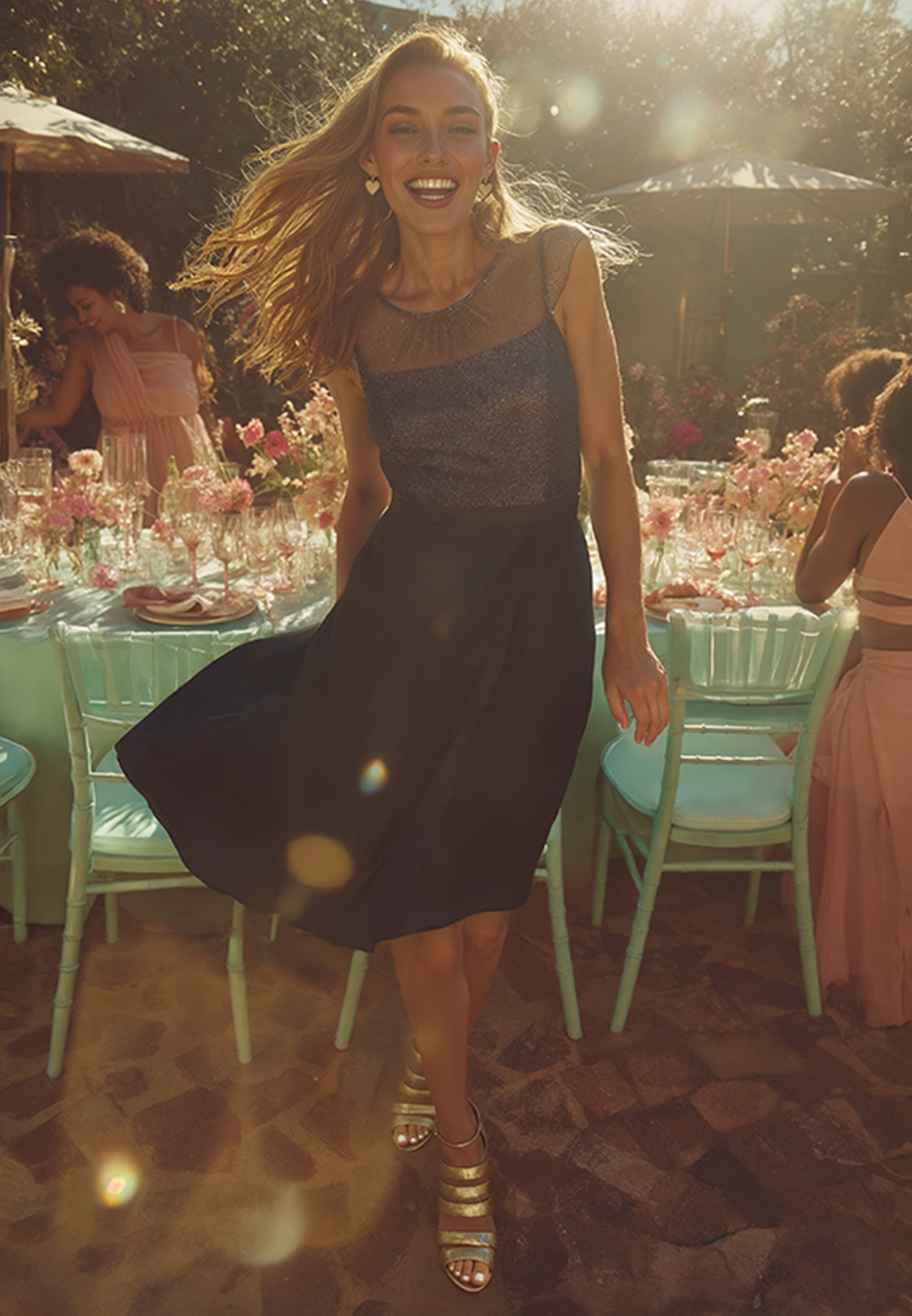 Vera Mont Cocktailkleid »Damen kurzarm« Nahttasche