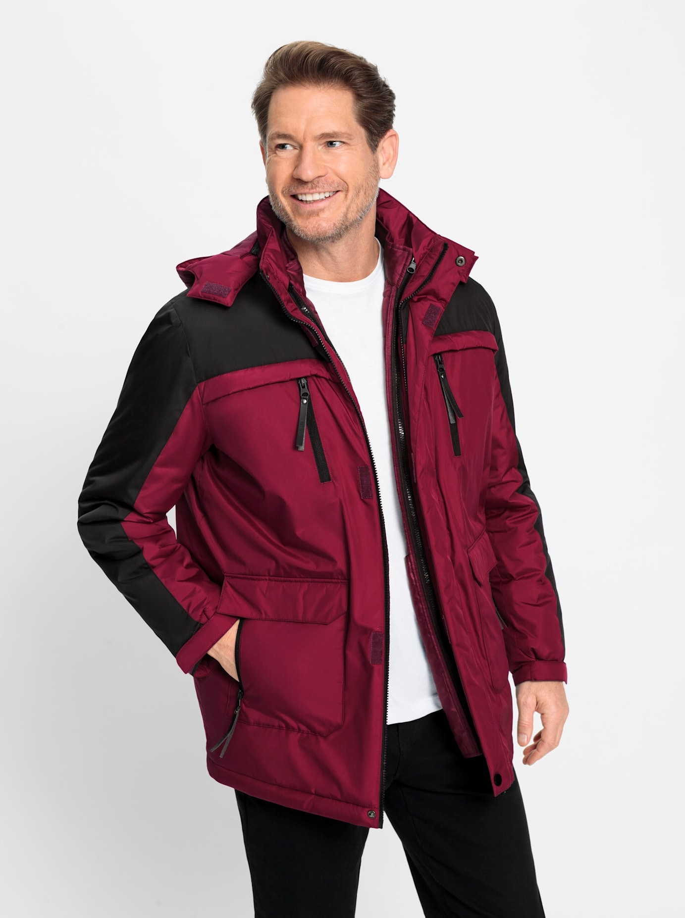 Funktionsjacke, mit Kapuze