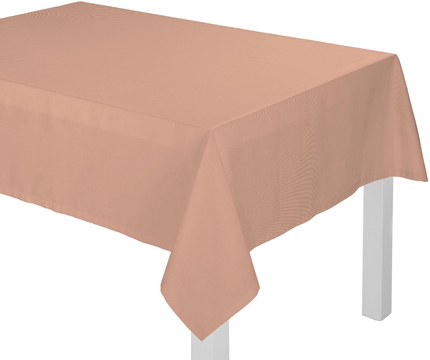 Tischdecke ADAM, B:80cm L:80cm, beige, Bio-Baumwolle, Tischdecken, "Uni Collection", aus 100% Bio-Baumwolle