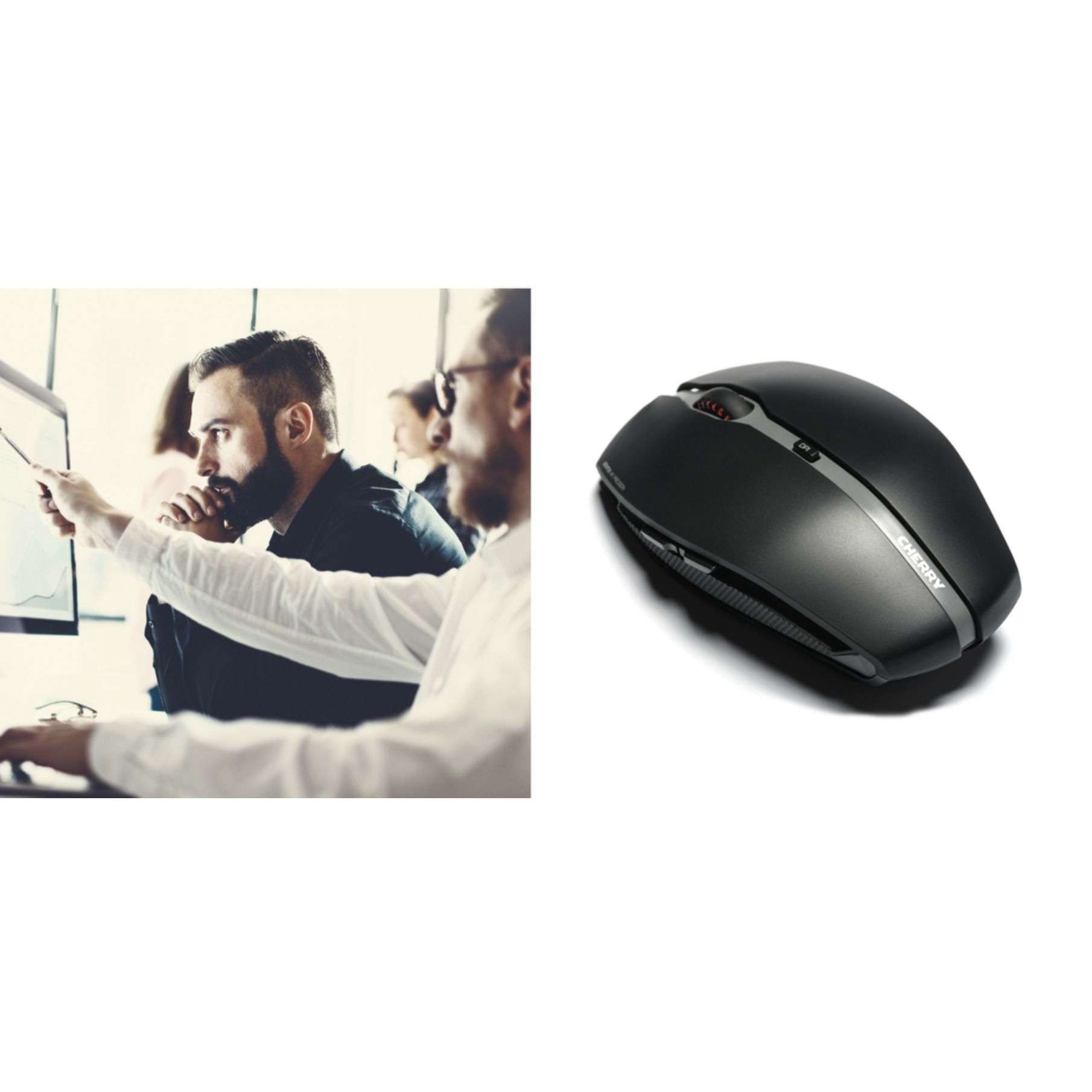 Cherry Maus »GENTIX 4K Kabelgebundene Maus, Schwarz, USB«
