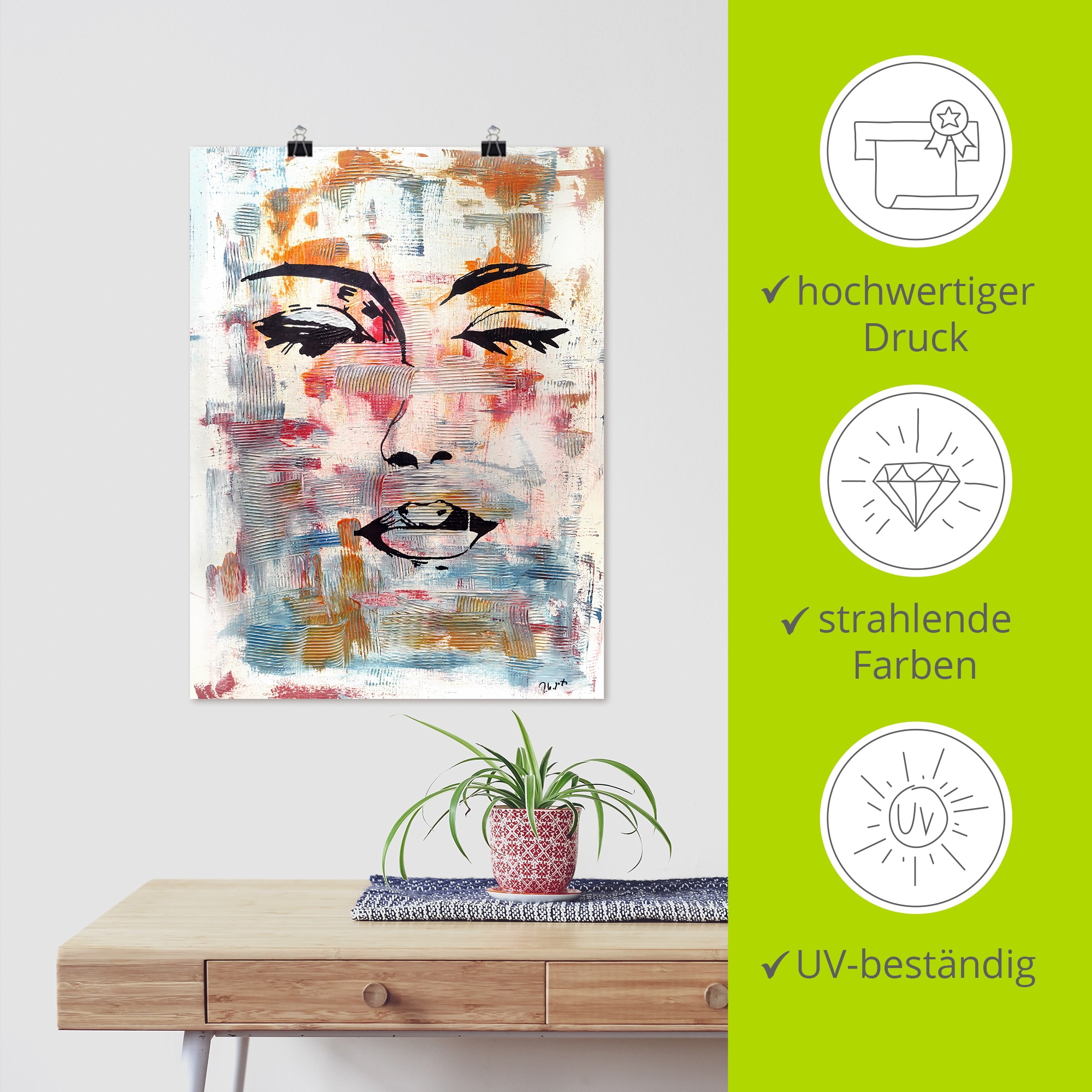 Artland Wandbild »Eine Frau aus einem anderen Universum« Bilder von Frauen 1 Stk. tlg. als Alubild, Leinwandbild, Poster, Wandaufkleber in verschied. Größen