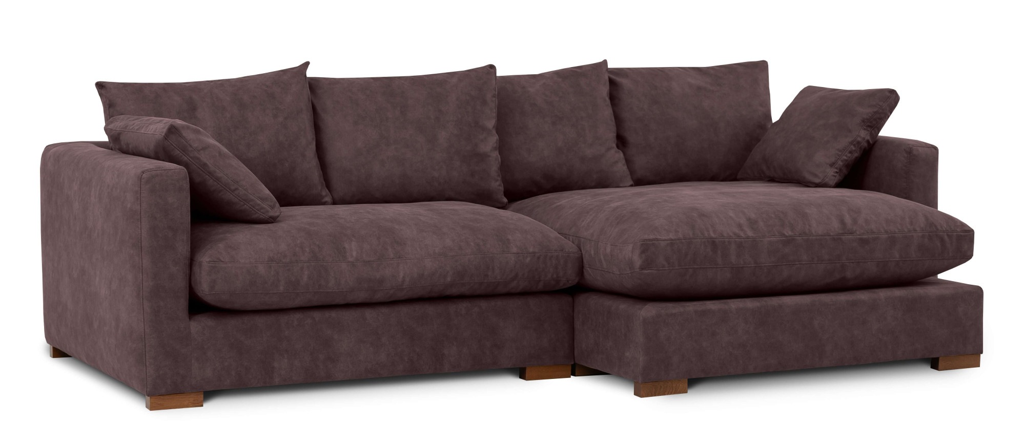 Home affaire Ecksofa »Coray«, Breite 266 cm, extra weich und kuschelig, mit Federn und Daunen
