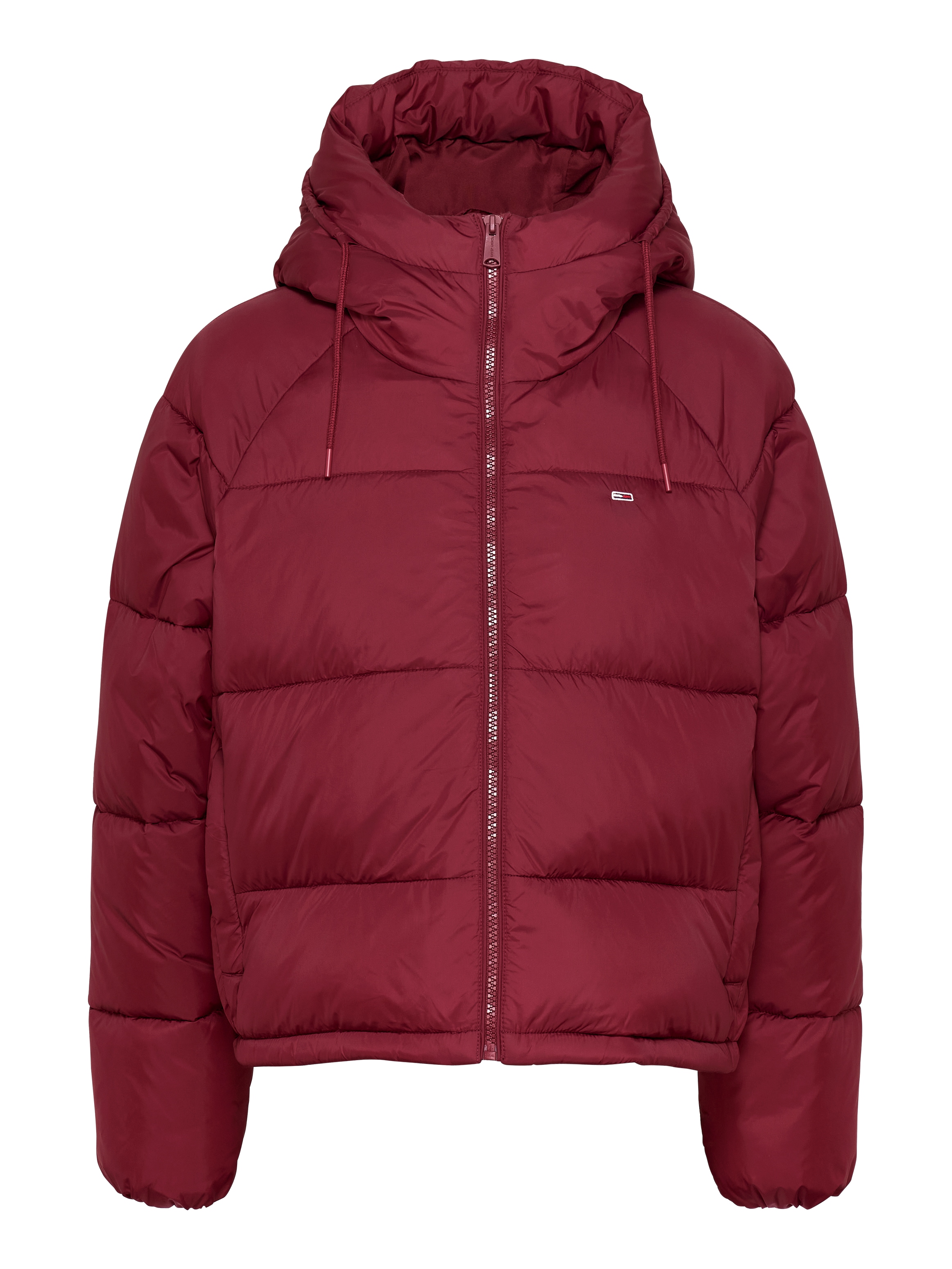 Tommy Jeans Curve Steppjacke »JW ASPEN PUFFER EXT«, mit Kapuze, mit hochschließendem Kragen, Kapuze, Leistentaschen