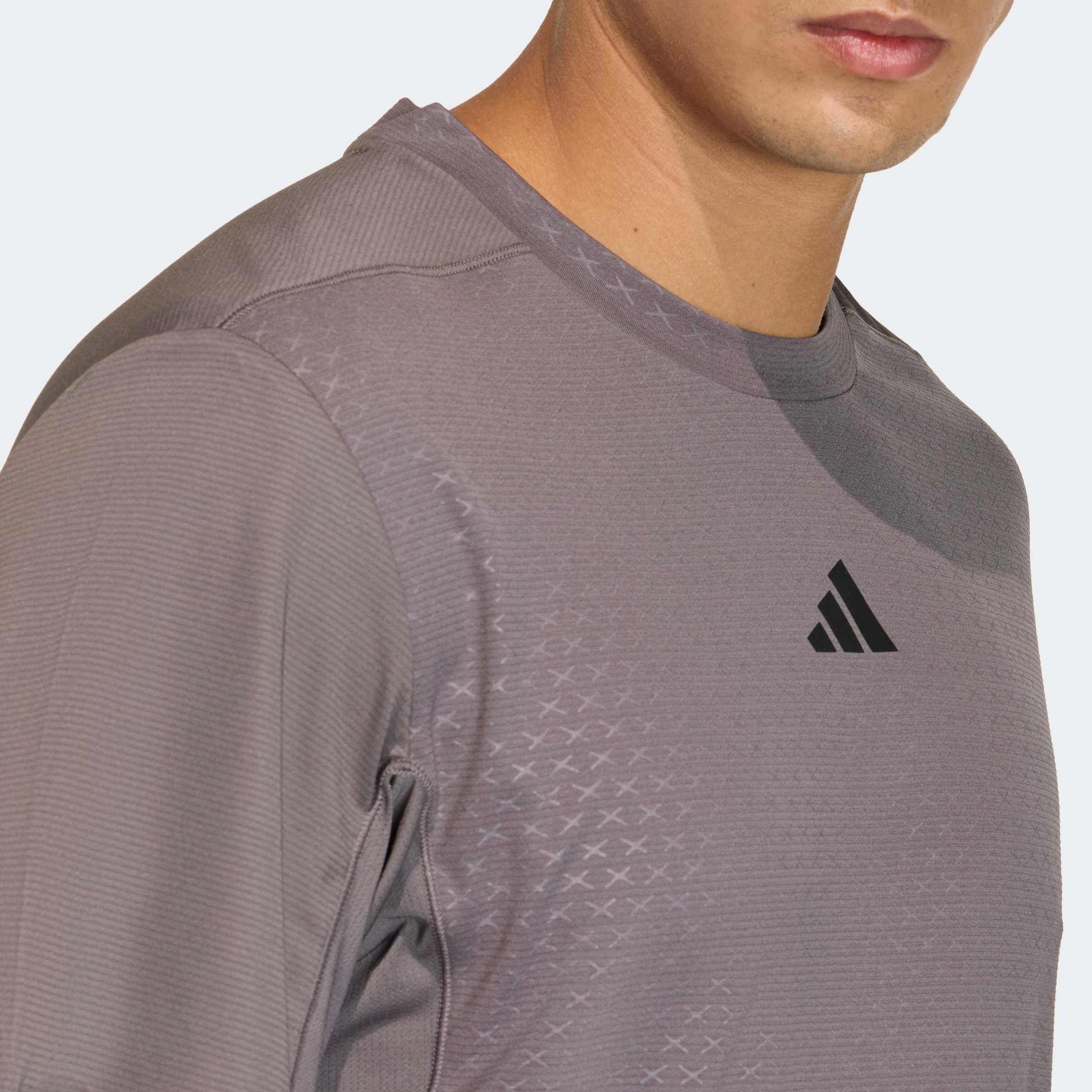 Adidas D4t Power 3 Stripes T-Shirt Charcoal XL 3