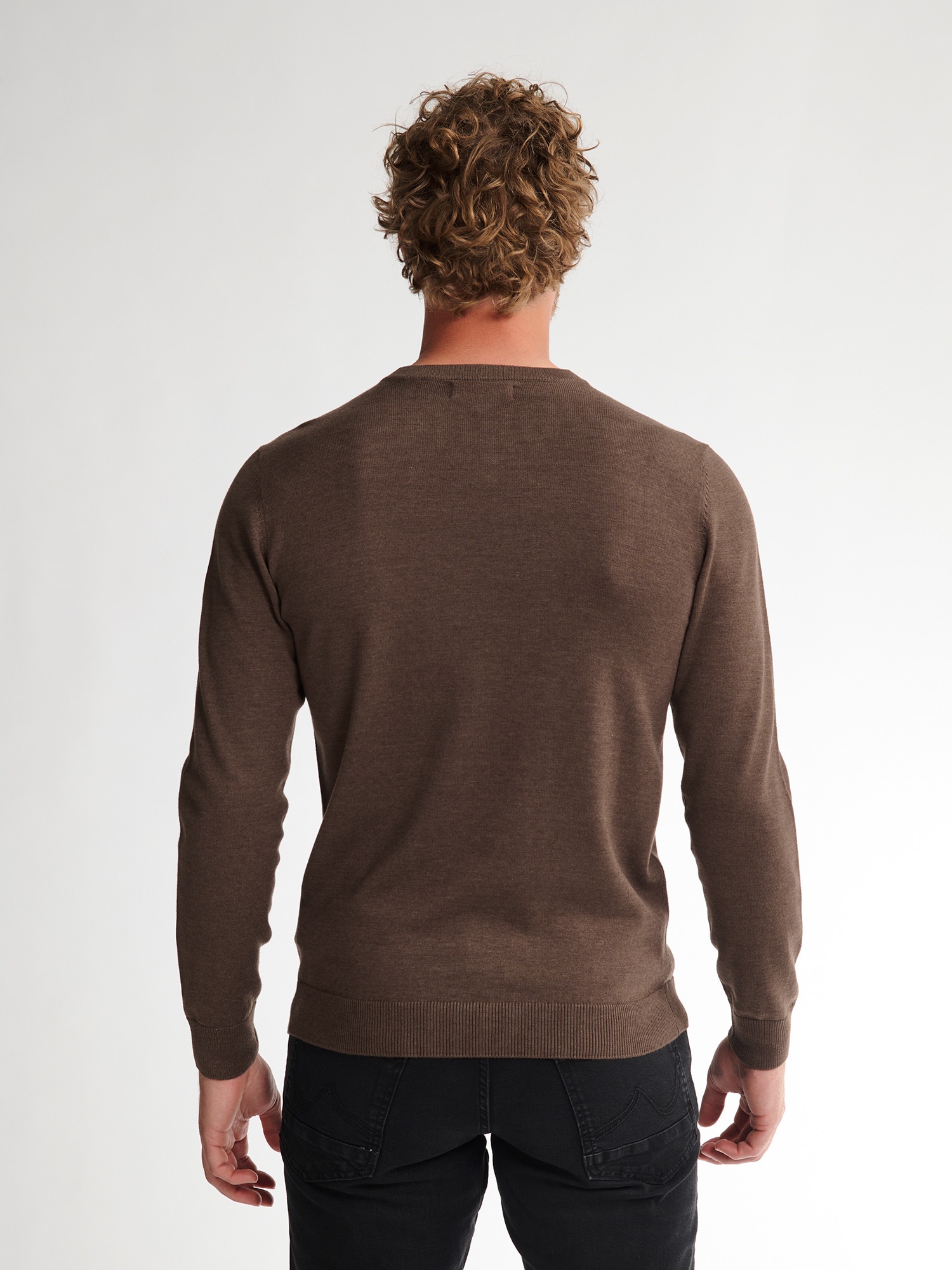 Petrol Industries V-Ausschnitt-Pullover »V-Neck Basi«, Materialmix mit Baumwollanteil