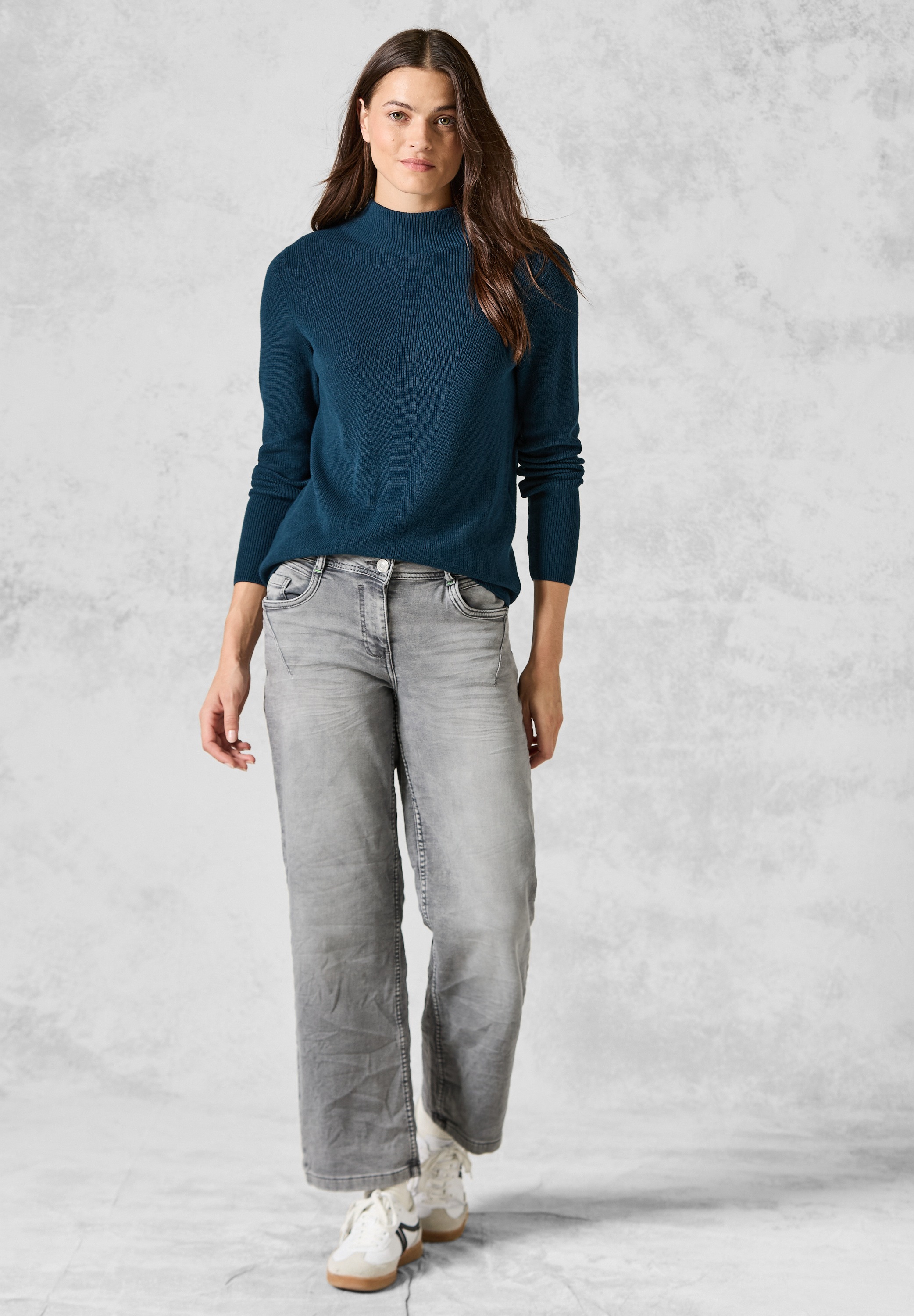 Cecil Strickpullover, aus reiner Baumwolle