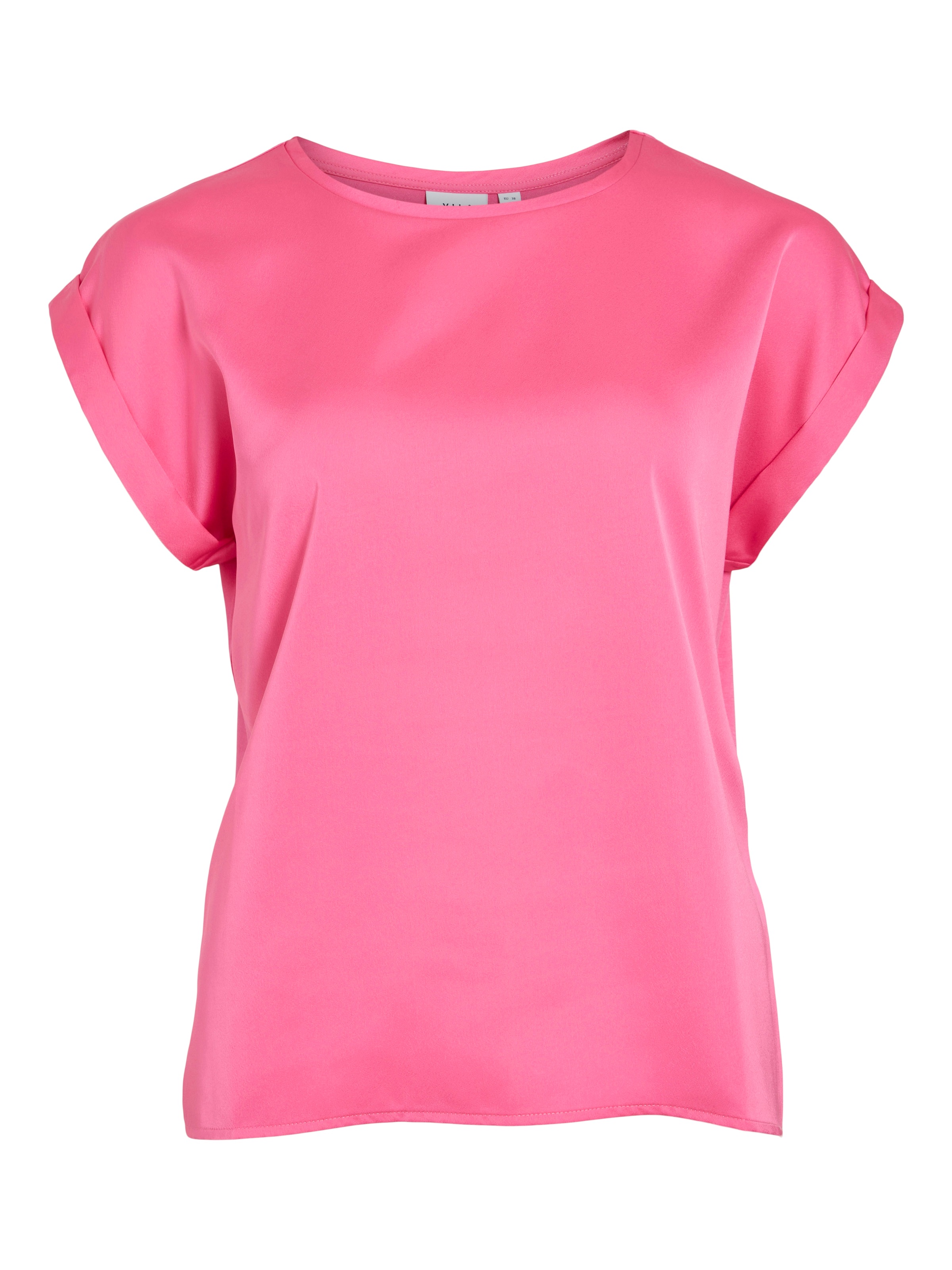 Vila Kurzarmshirt "VIELLETTE S/S SATIN TOP - NOOS", Satin Optik günstig online kaufen