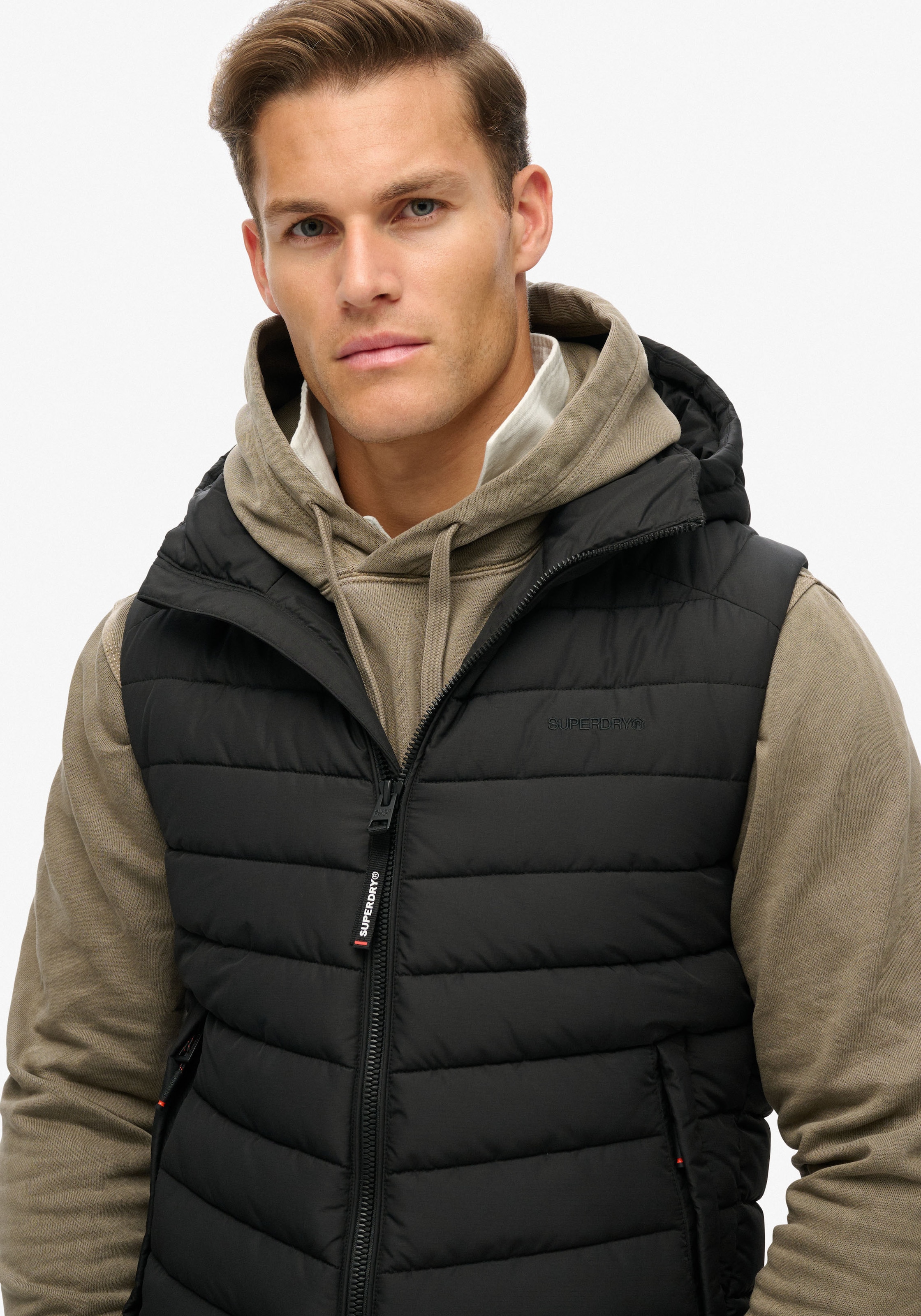 Superdry Steppweste »HOODED FUJI SPORT PADDED GILET«