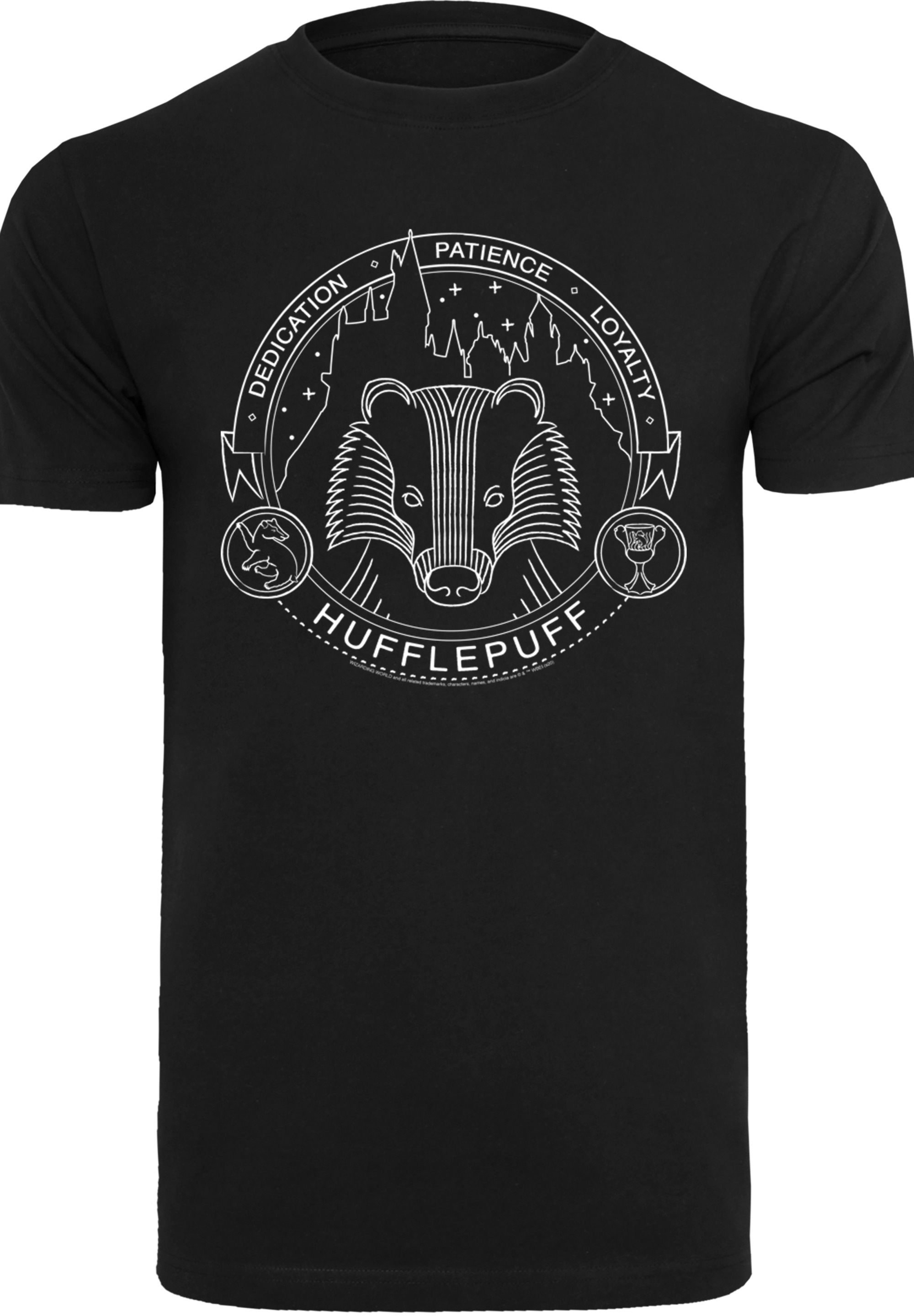 F4NT4STIC T-Shirt »Harry Potter Hufflepuff Seal«, Print