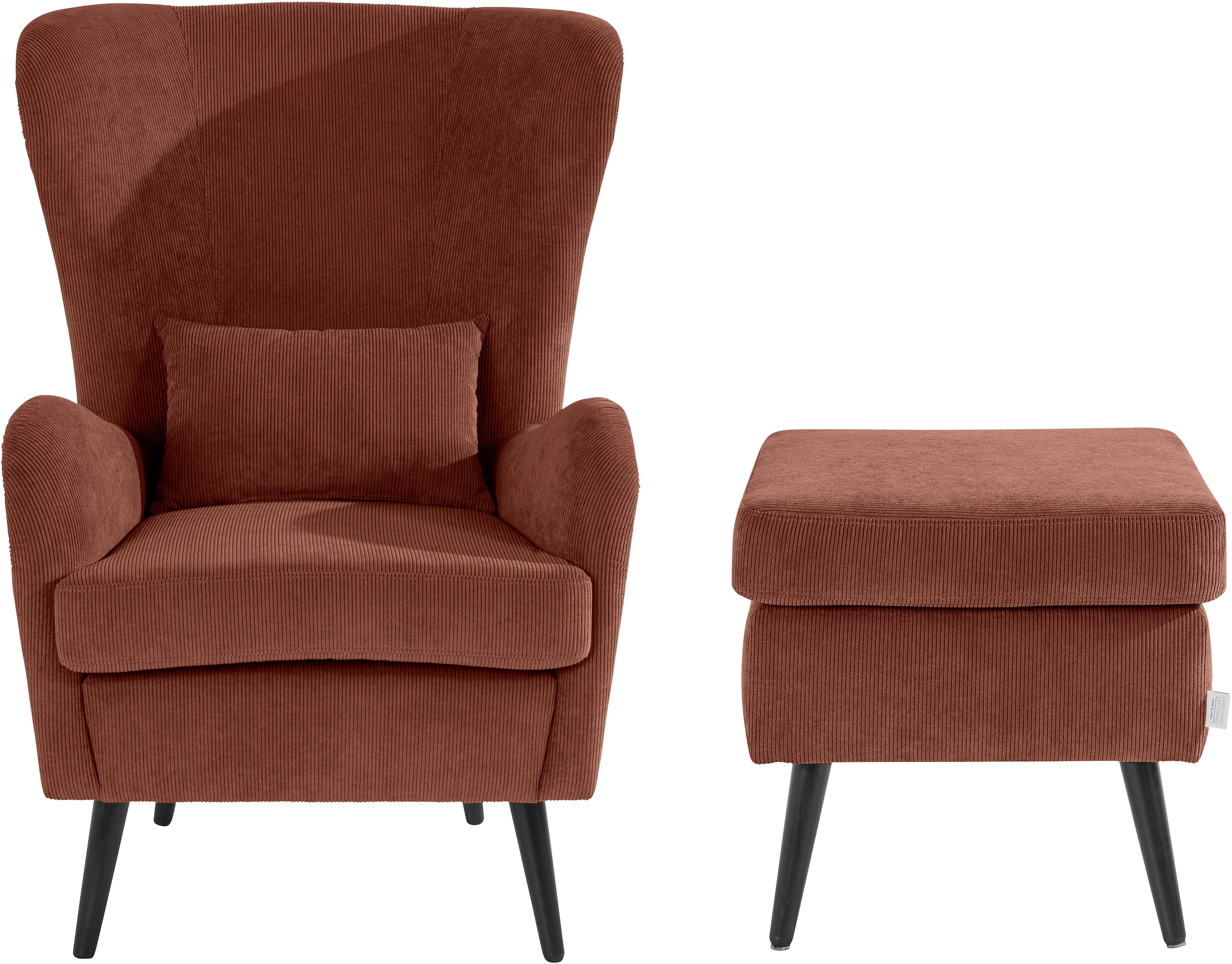 Home affaire Sessel "Sallito, TV-Sessel, Ohrensessel mit" Hocker, in vielen günstig online kaufen