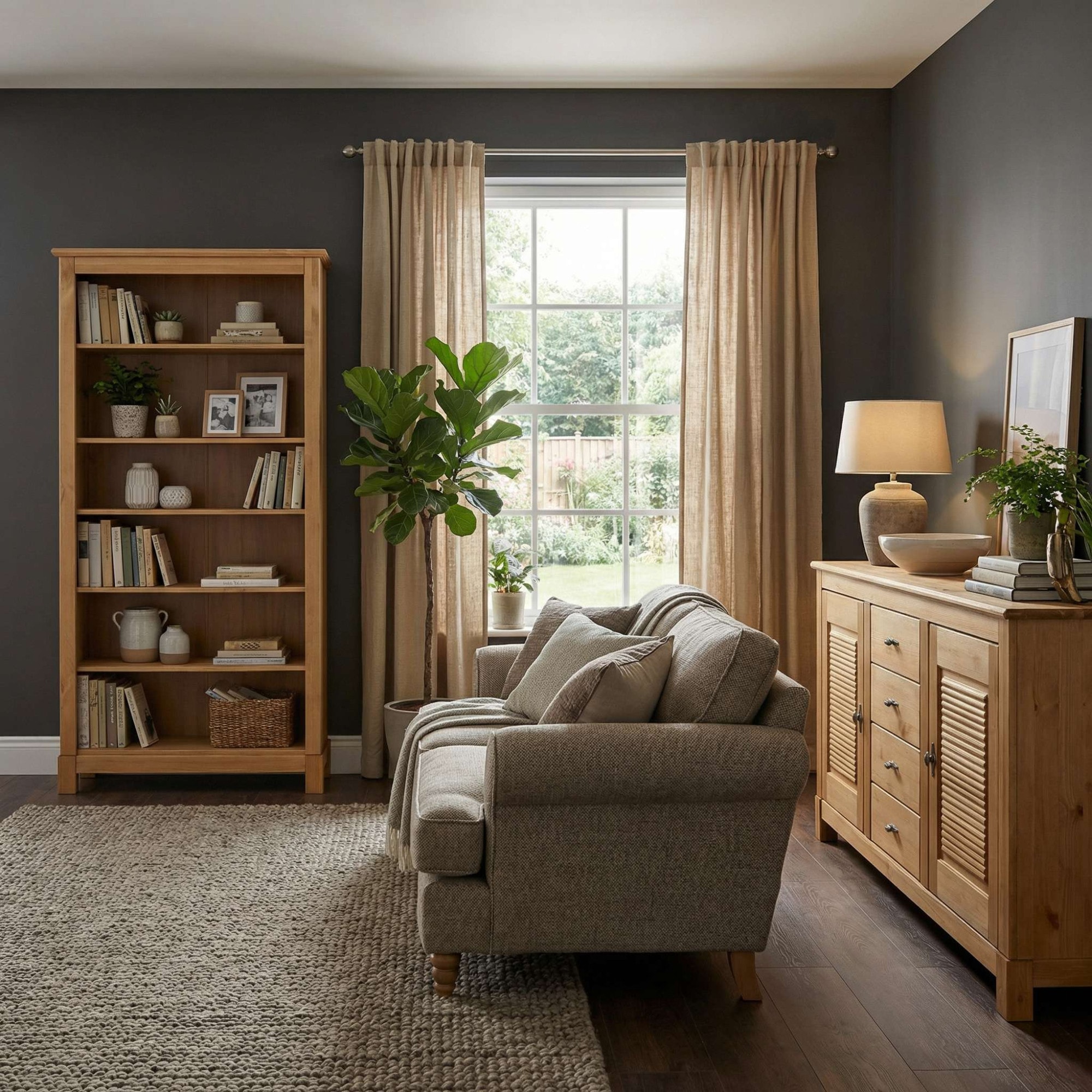 OTTO home Bücherregal »Rauna« aus massiver Kiefer, Breite 96 cm, FSC® zertifiziert