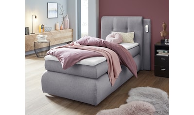 Boxspringbett »Borna«, inklusive Bettkasten, LED-Beleuchtung und Topper