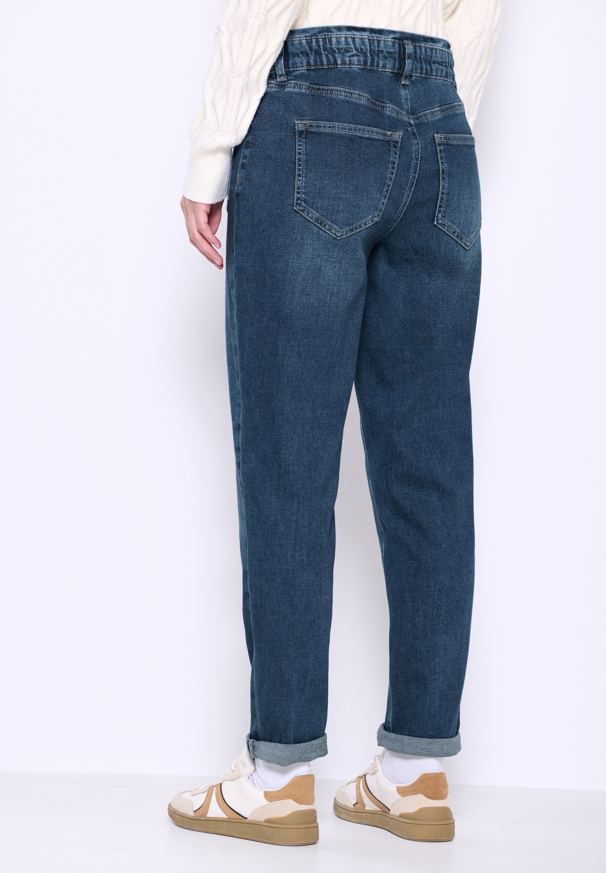 STREET ONE STUDIO Loose-fit-Jeans High Waist günstig online kaufen