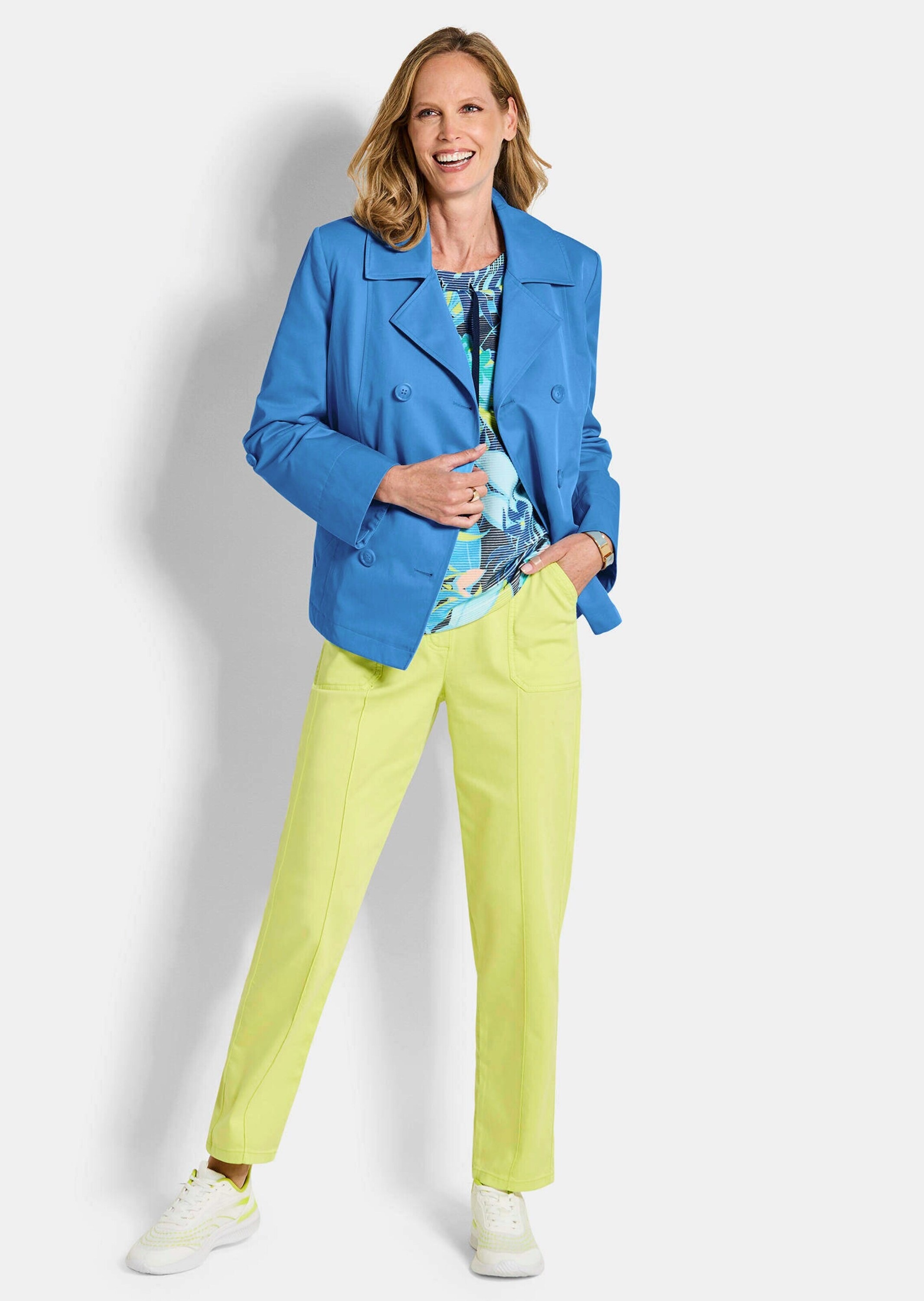 GOLDNER Jackenblazer "Kurzgröße Elegante Kurzjacke mit Reverskragen" Ziernä günstig online kaufen