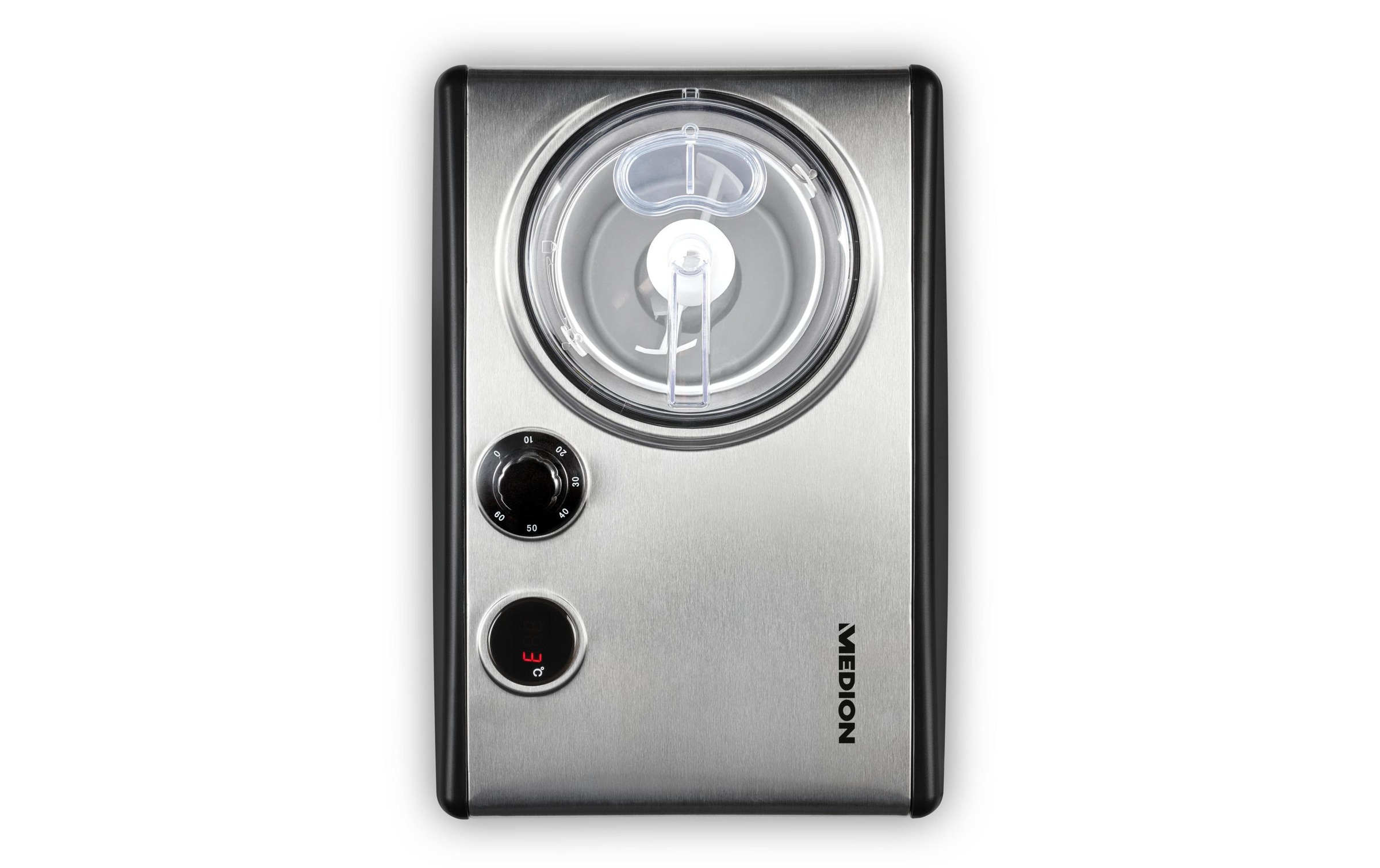 Medion® Eismaschine »MD 18387 1.5 l, Schwarz/Silber« 150 W