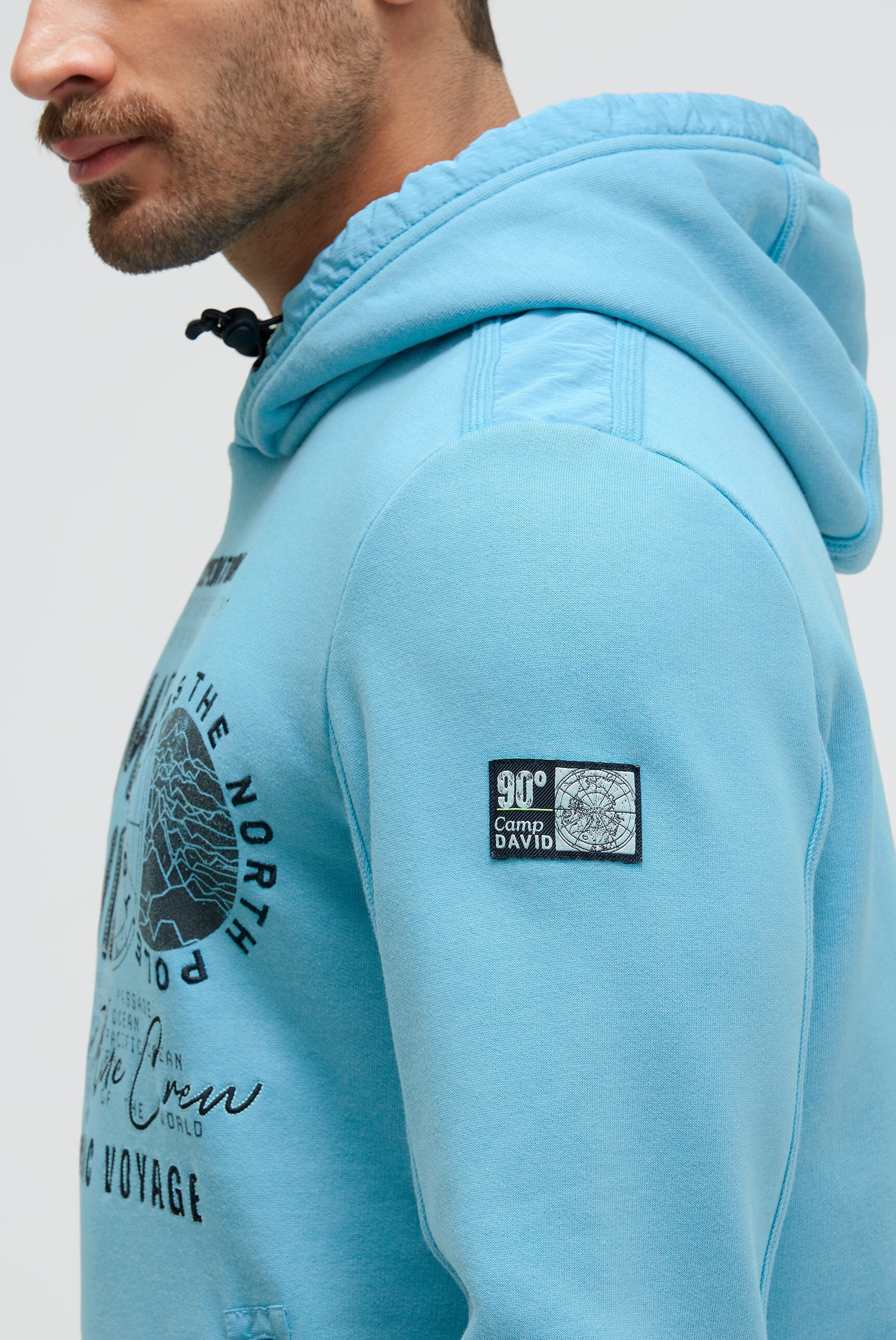 CAMP DAVID Kapuzensweatshirt, mit Reißverschluss-Taschen