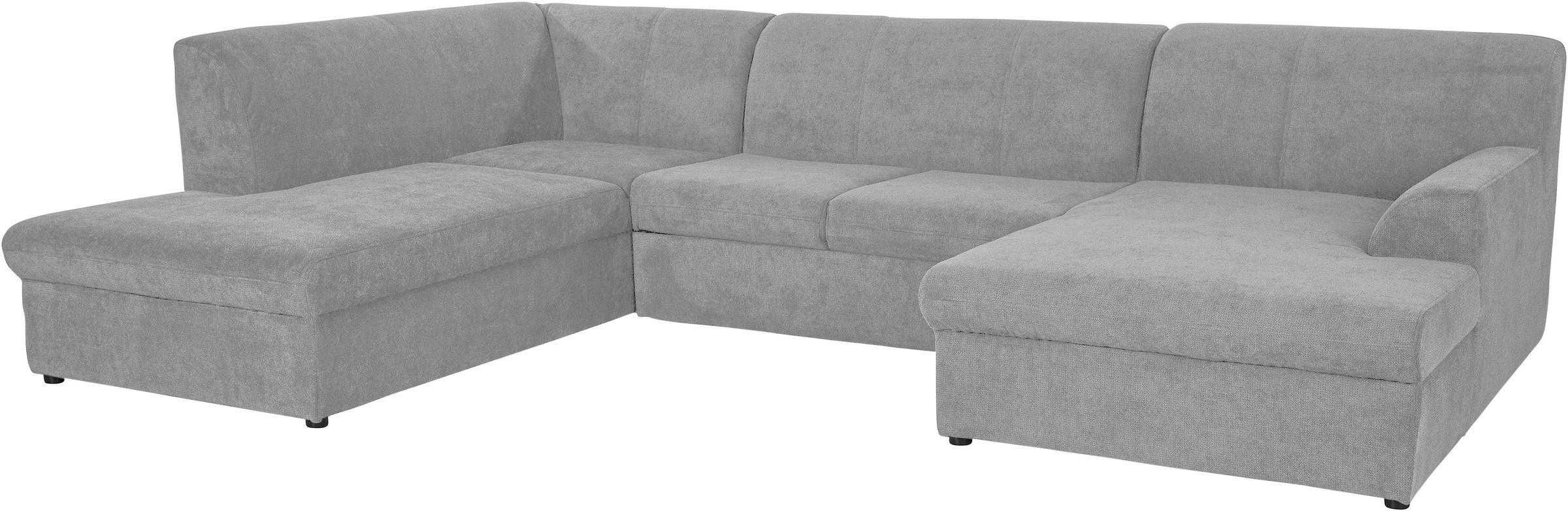 DOMO collection Wohnlandschaft »Topper, elegant und zeitlos, komfortabel, U-Form«, wahlweise mit Bettfunktion