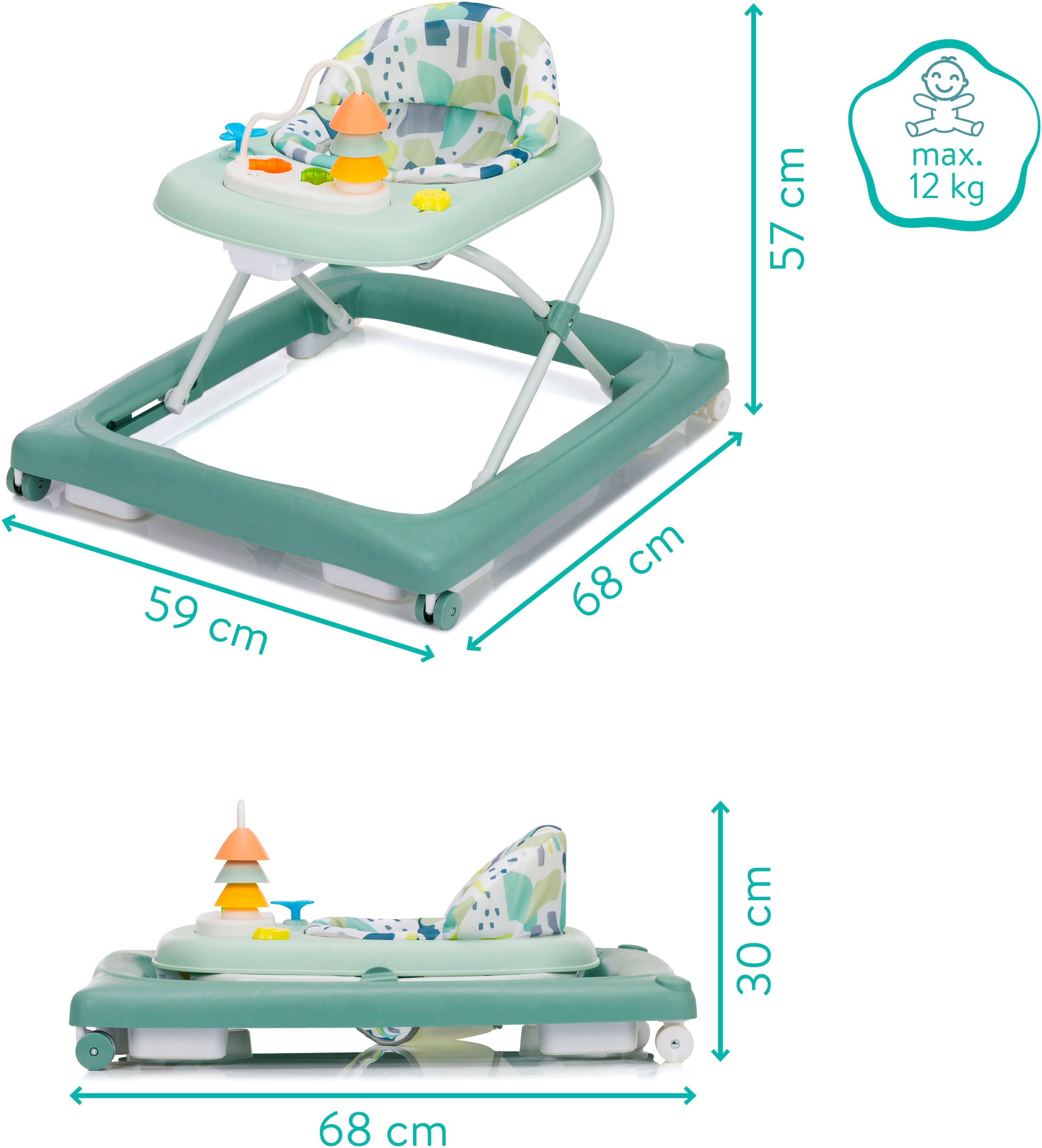 Fillikid Lauflernhilfe »Emil« mit Sicherheitsstoppern