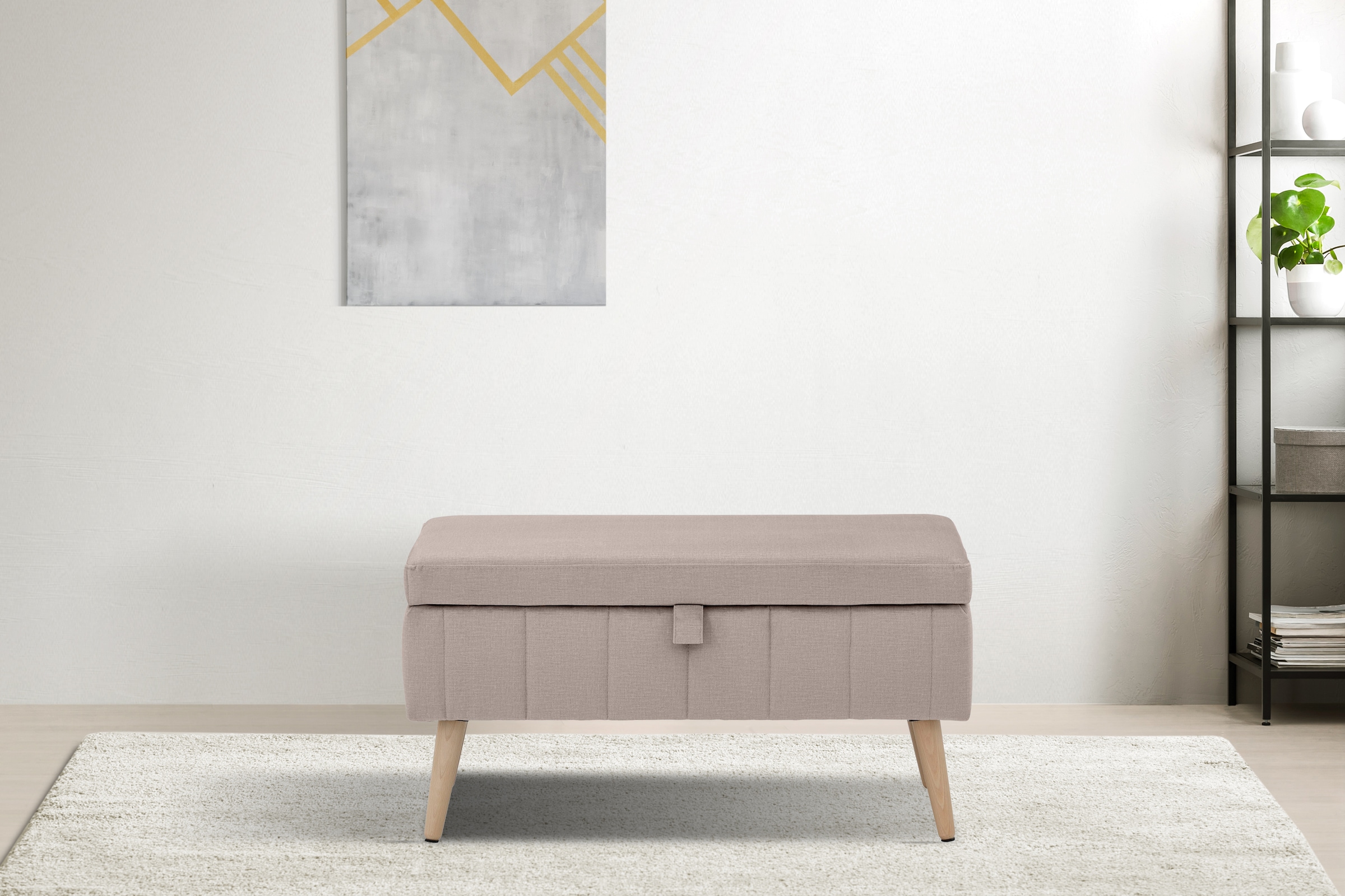 OTTO home Truhenbank "AMIRA Sitzbank mit Stauraum, Maße B/T/H: 81/36/43 cm" günstig online kaufen