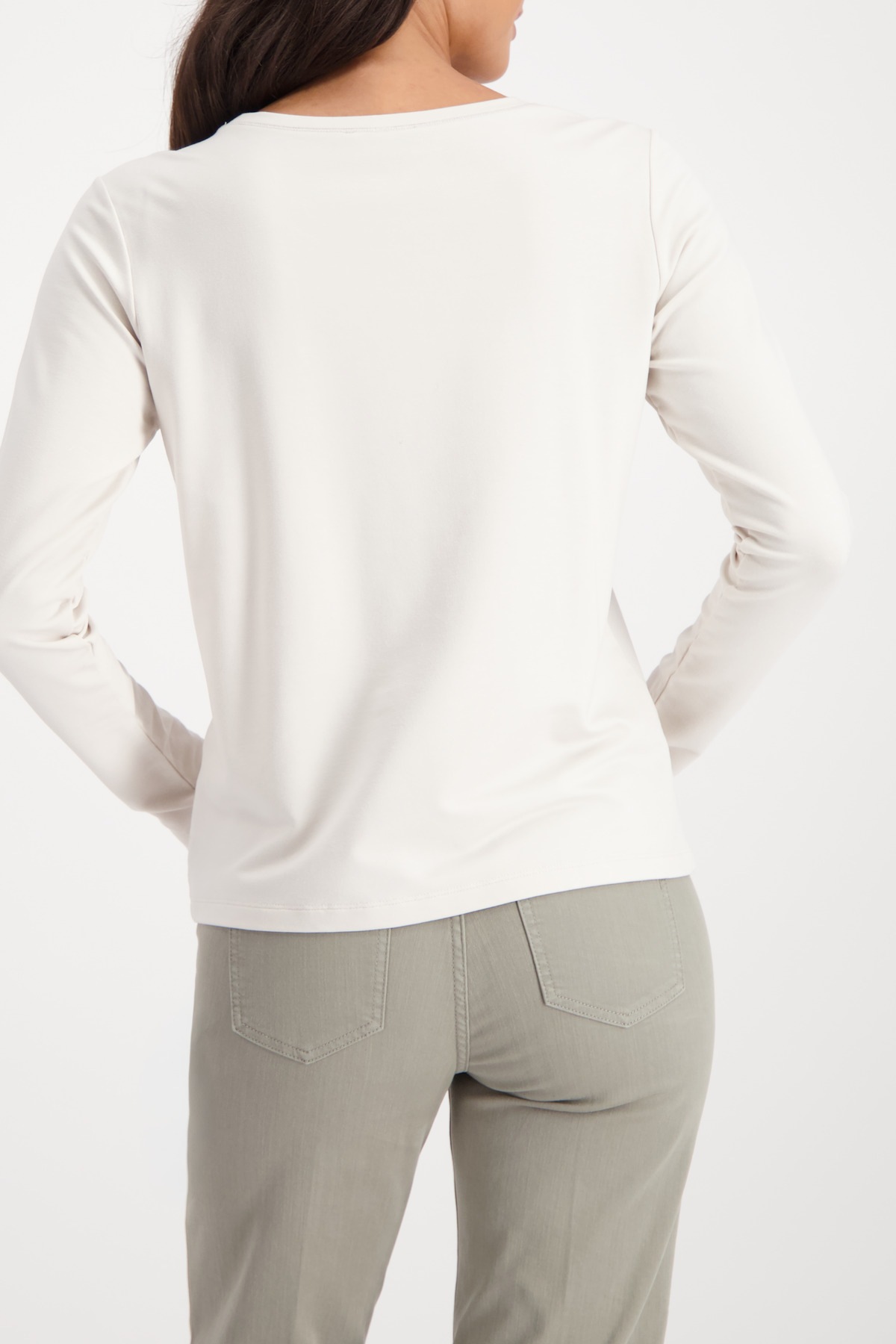 Thumbnail - Monari Langarmshirt "Shirt Pailletten Stick" Regular fit mit Rundhalsausschnitt