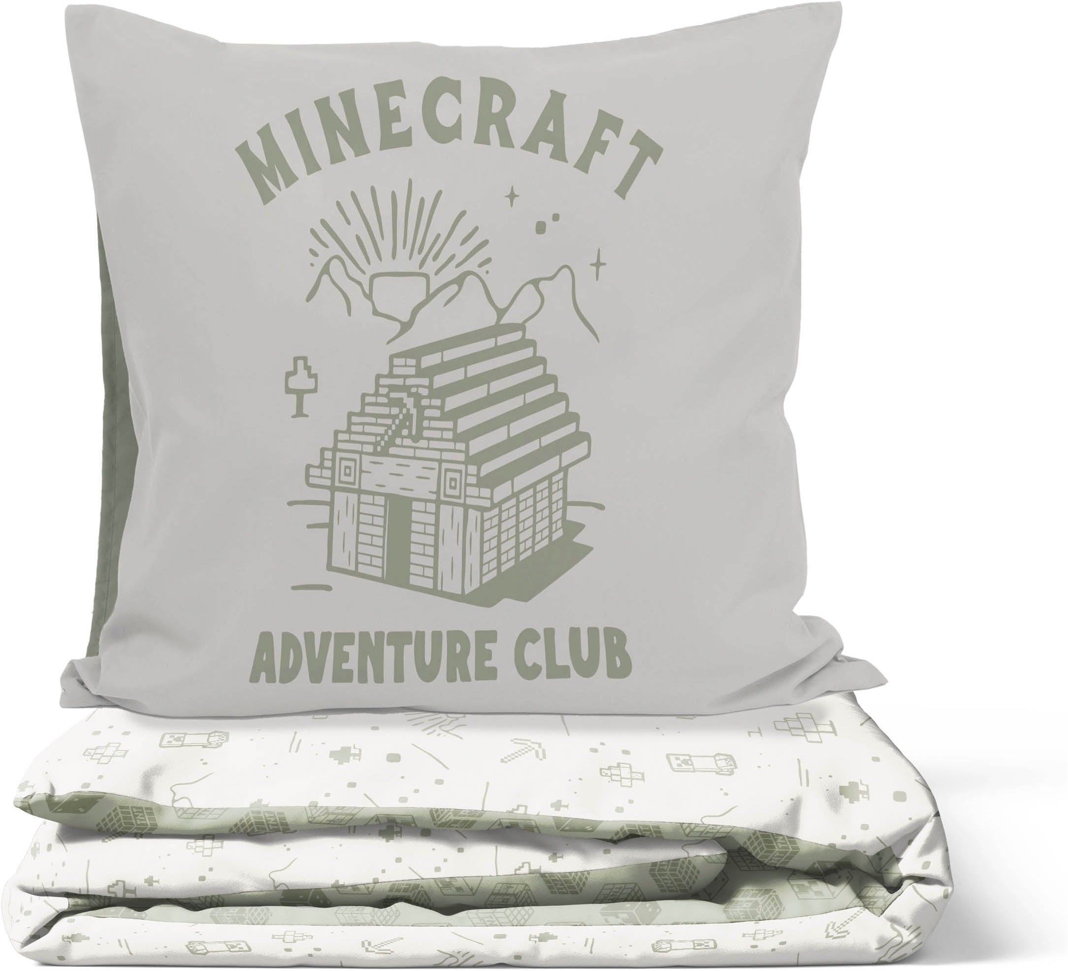 Minecraft Kinderbettwäsche »Minecraft Heritage« 2 100% Baumwolle