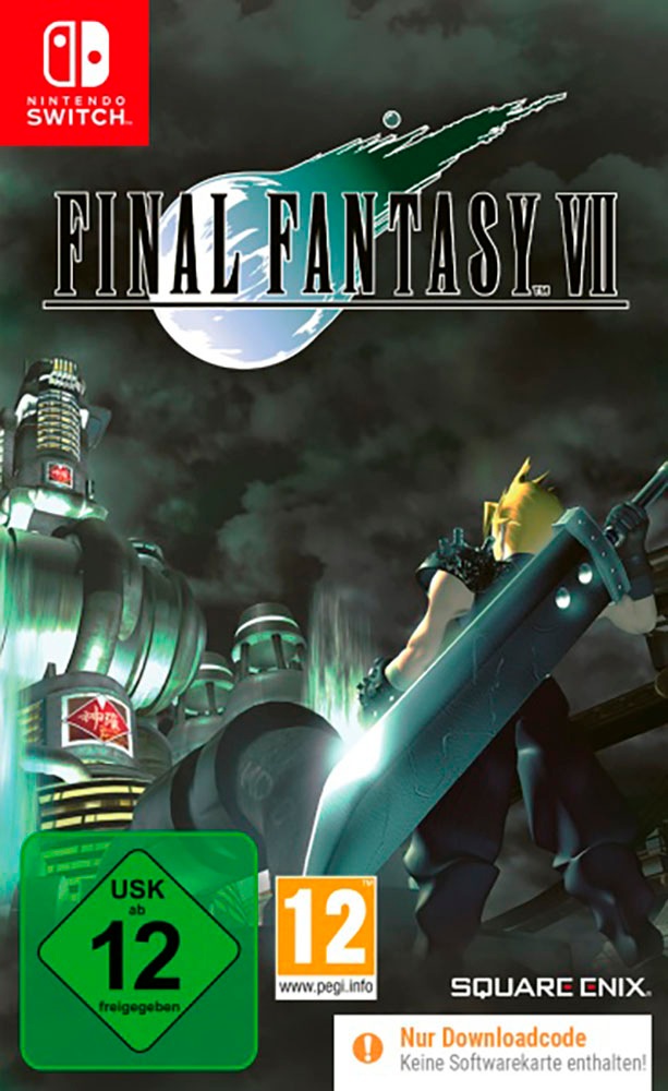 SQUAREENIX Spielesoftware "Final Fantasy VII Remastered (Code in a Box)", Nintendo Switch, transparent, Spielesoftware