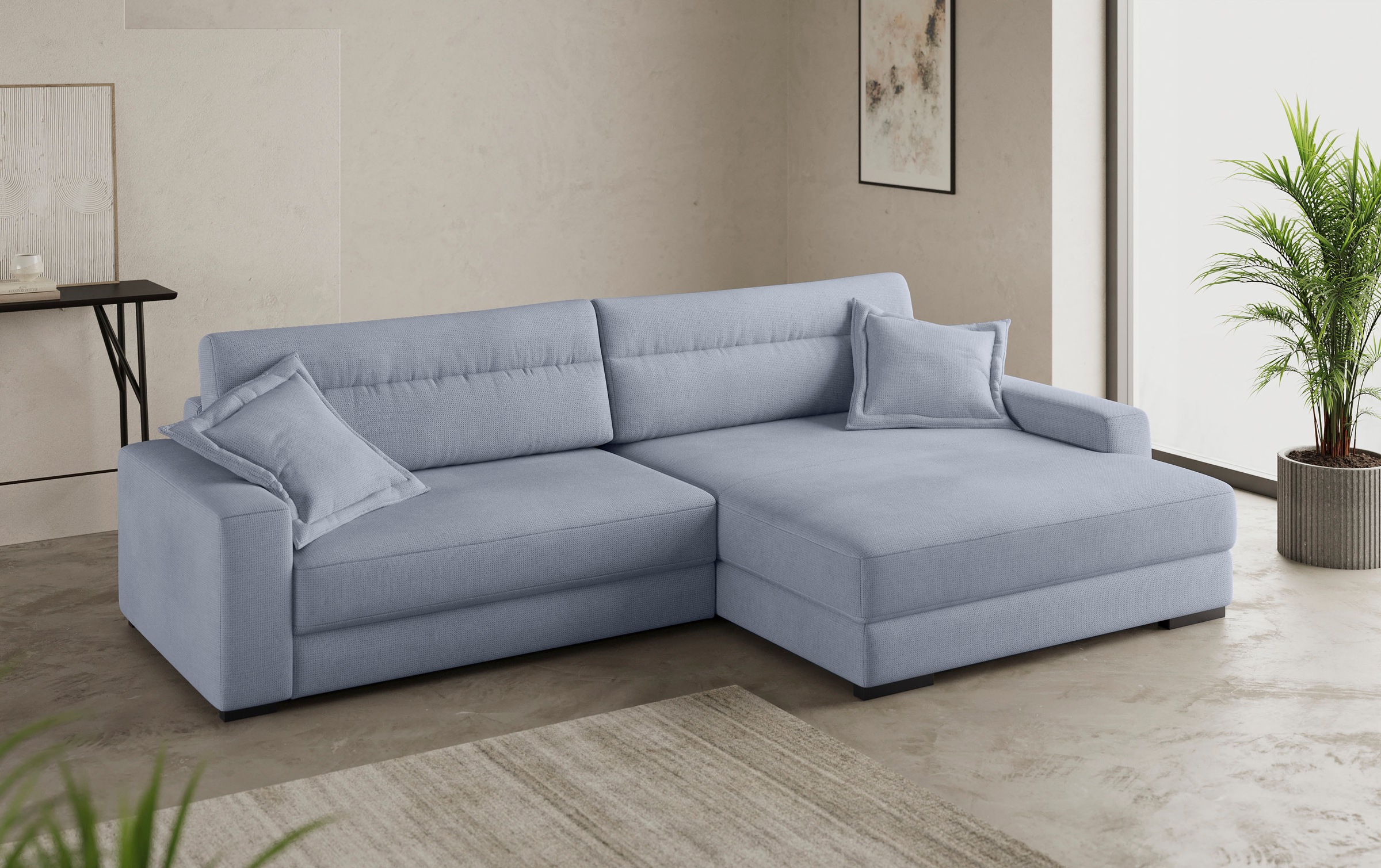 Mr. Couch Ecksofa »Marcello DuraFlex L-Form«, EasyBett, Bettkasten, Kaltschaumpolsterung, bis 140 kg belastbar